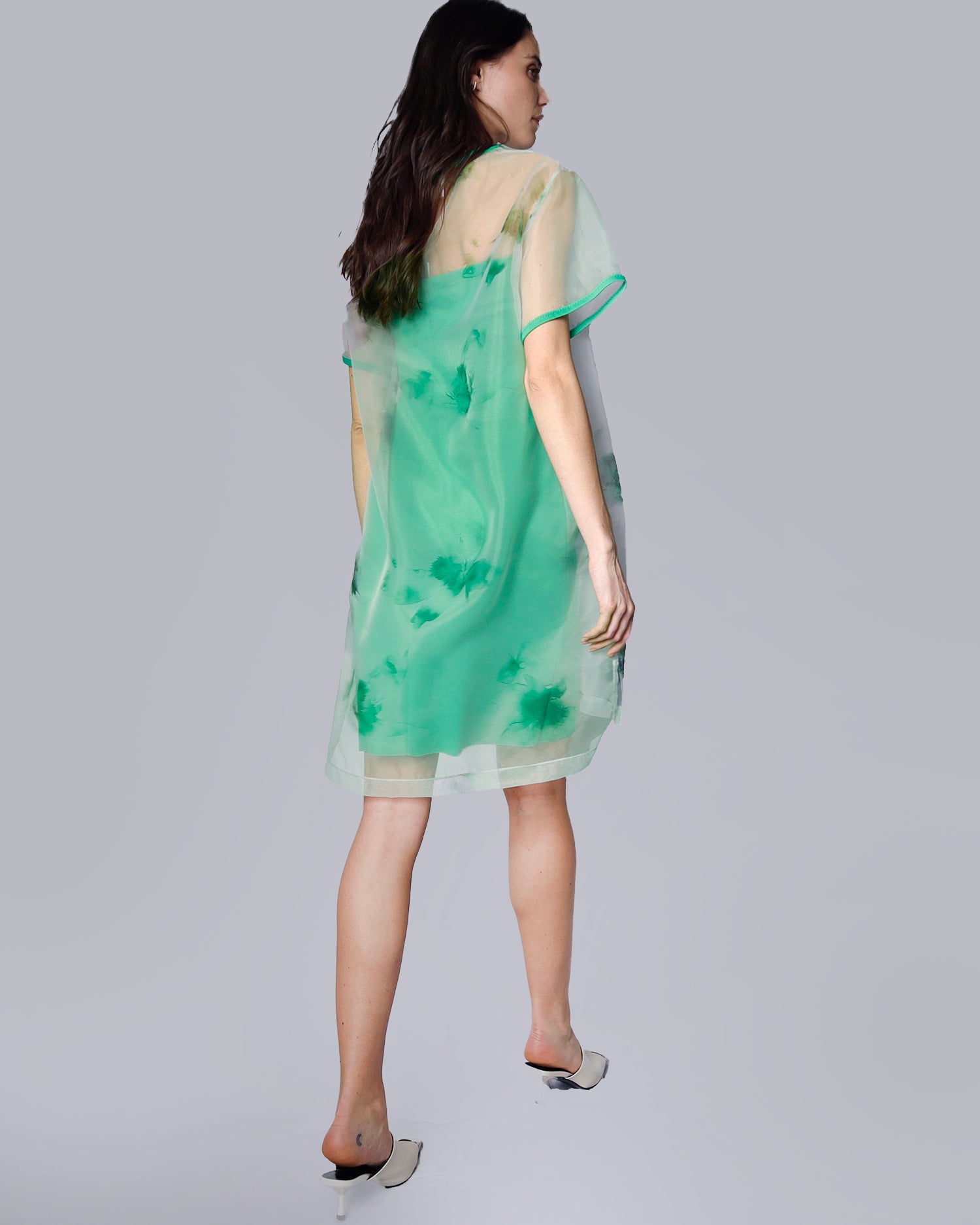JUSTINE2 Dress - Dresses | Maison Marie Saint Pierre Aqua Lily Green | Jade / M JUSTINE2 Dress - Dresses | Maison Marie Saint Pierre Aqua Lily Green | Jade / M