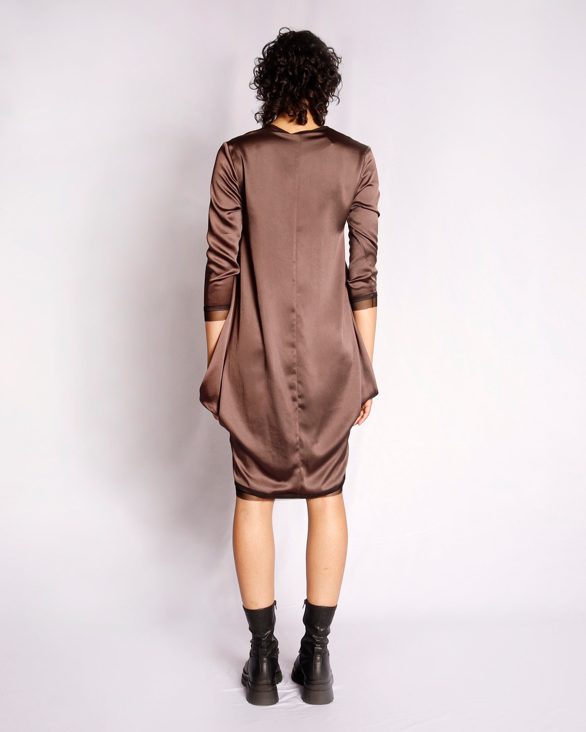 Dress ZUNA | Dress | Brown | Maison Marie Saint Pierre