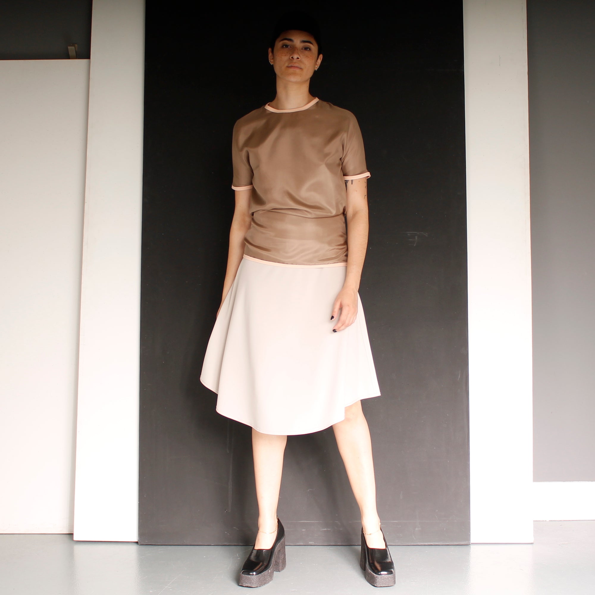 Skirt SERCANTOUR | White | Maison Marie Saint Pierre