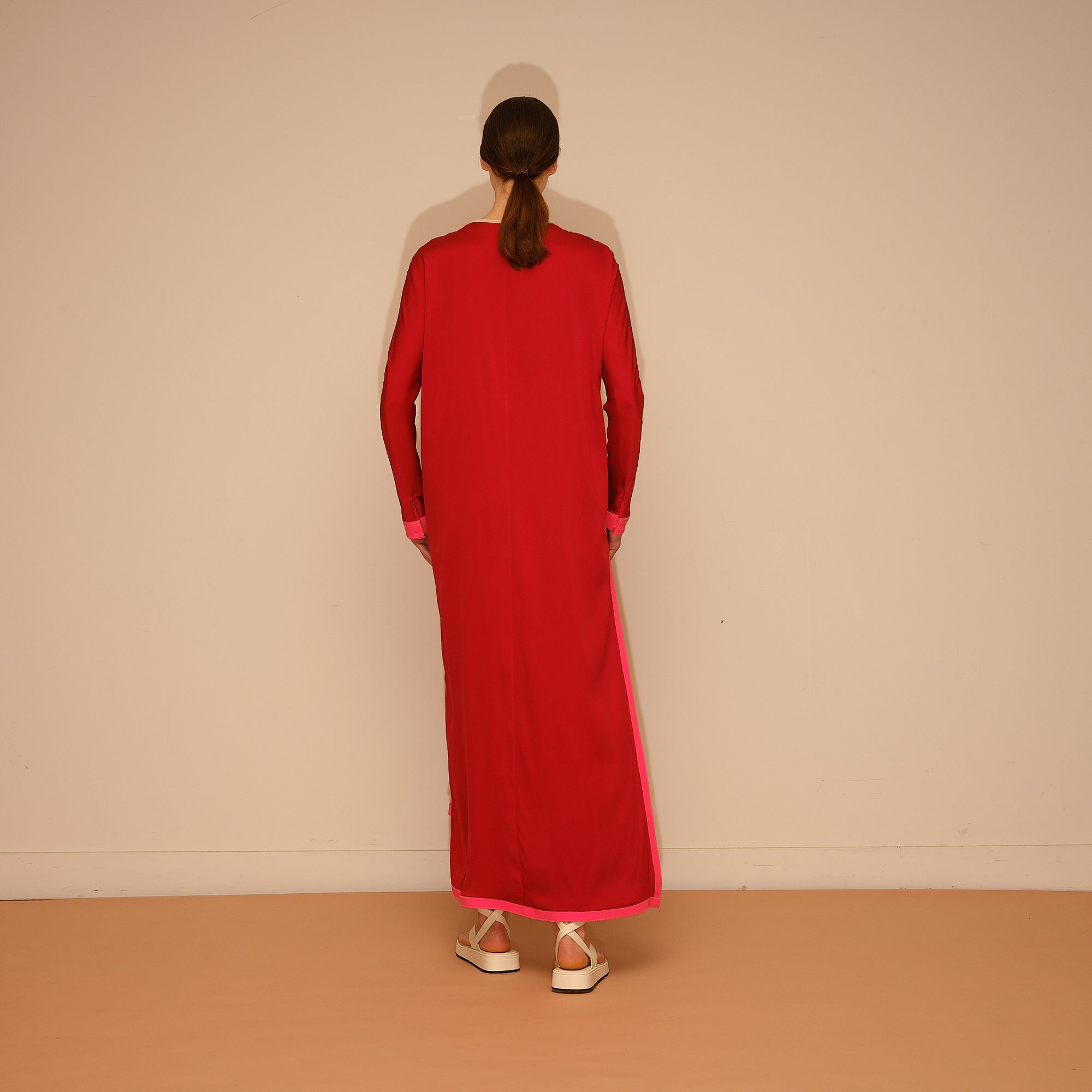 Dress YUKON | Carmin/Hibiscus | Maison Marie Saint Pierre