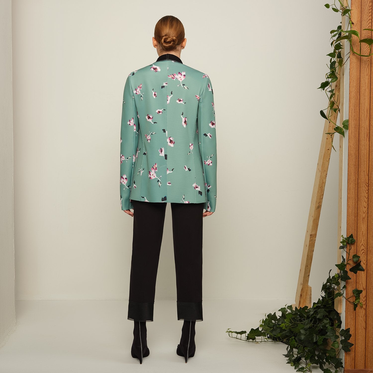 Veste Lomarin | Abstract Floral/White/Light Pink