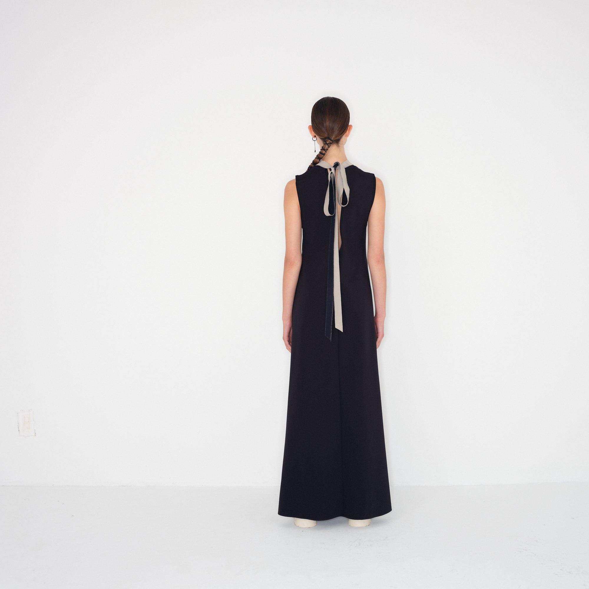 ZAHOOR Dress | Black/Fog | Maison Marie Saint Pierre