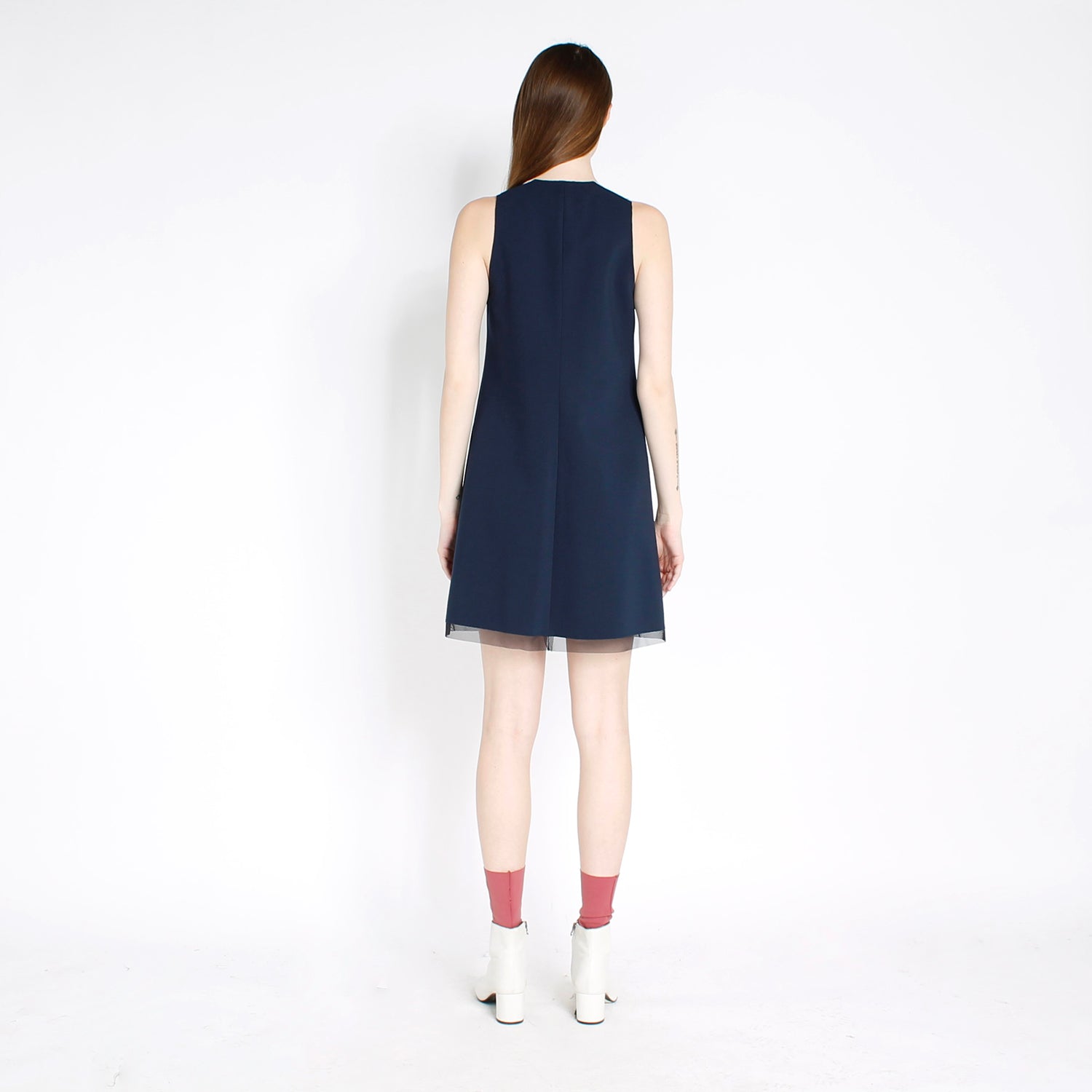 Dress PANYA2 | Deep Blue/Blush | Maison Marie Saint Pierre