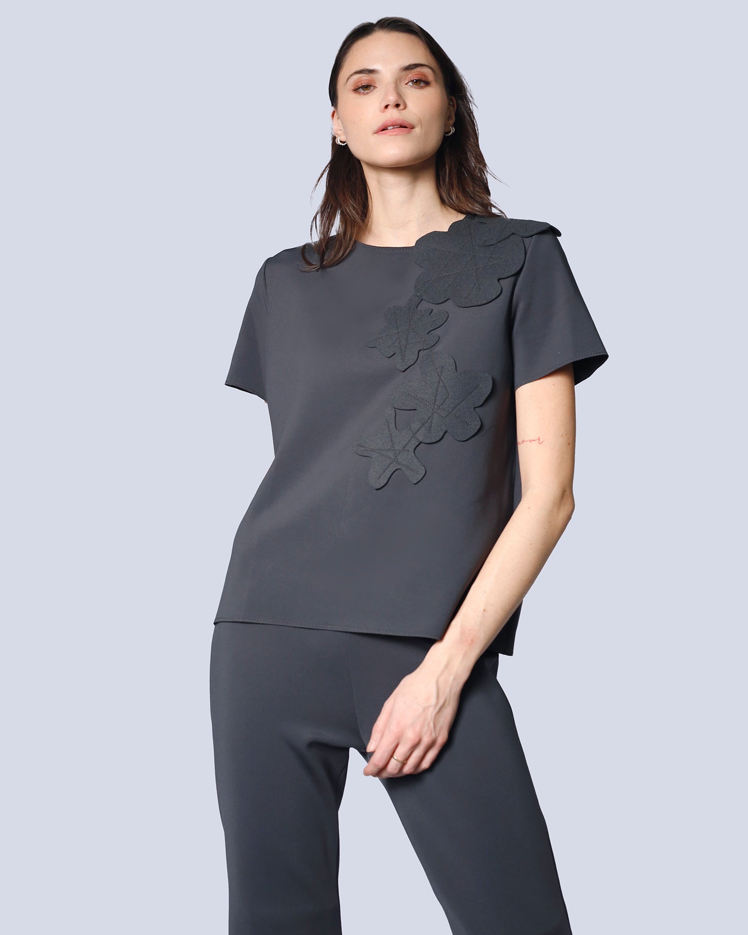 Maison Marie Saint Pierre | Top | HAILEY | Dark Charcoal