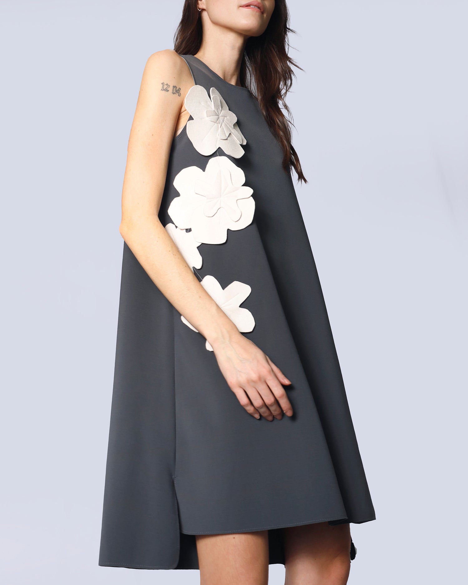 Maison Marie Saint Pierre | Dress | HOLDEN | Dark Charcoal 