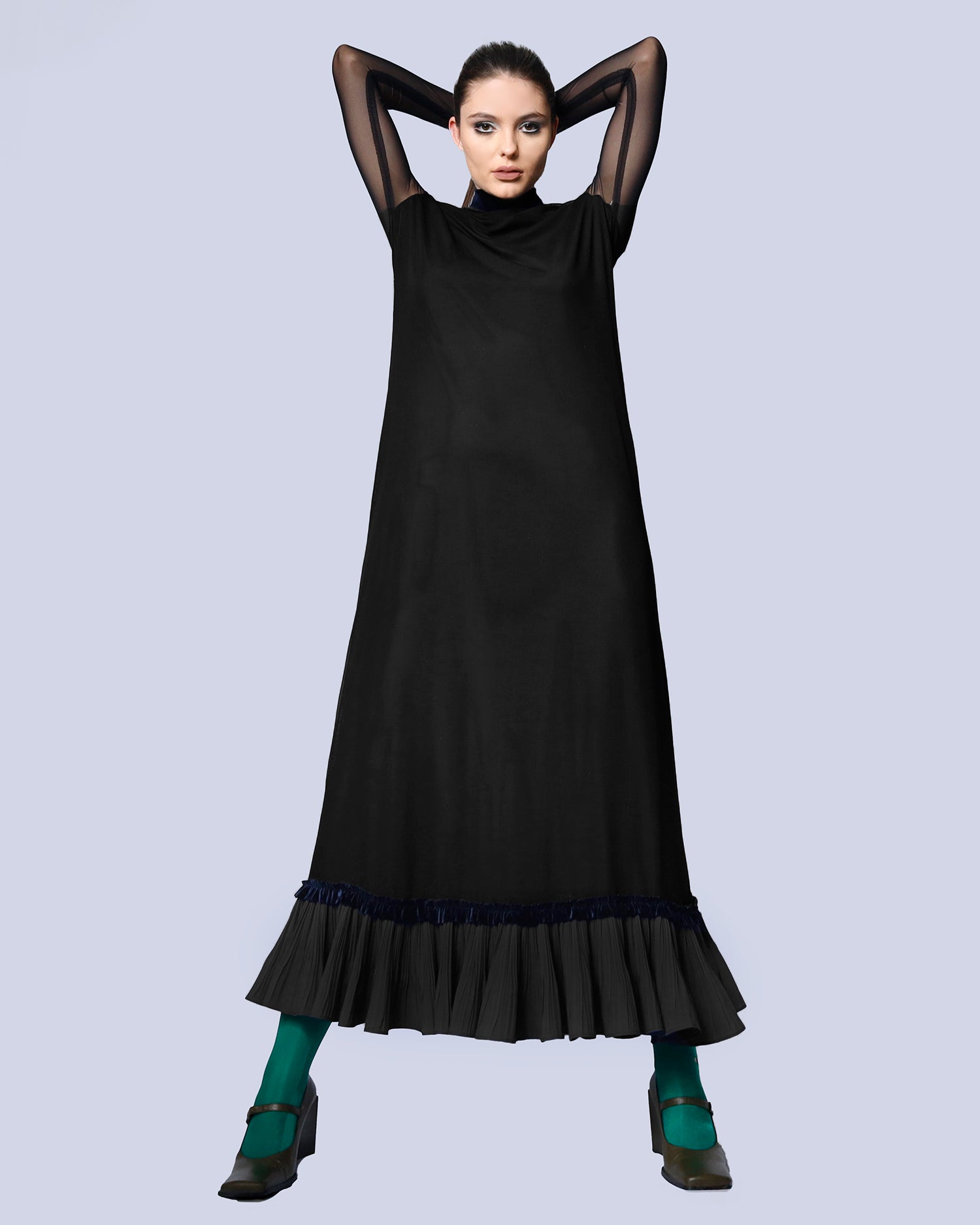 Maison Marie Saint Pierre | Dress | MENALINE | Black | Midnight