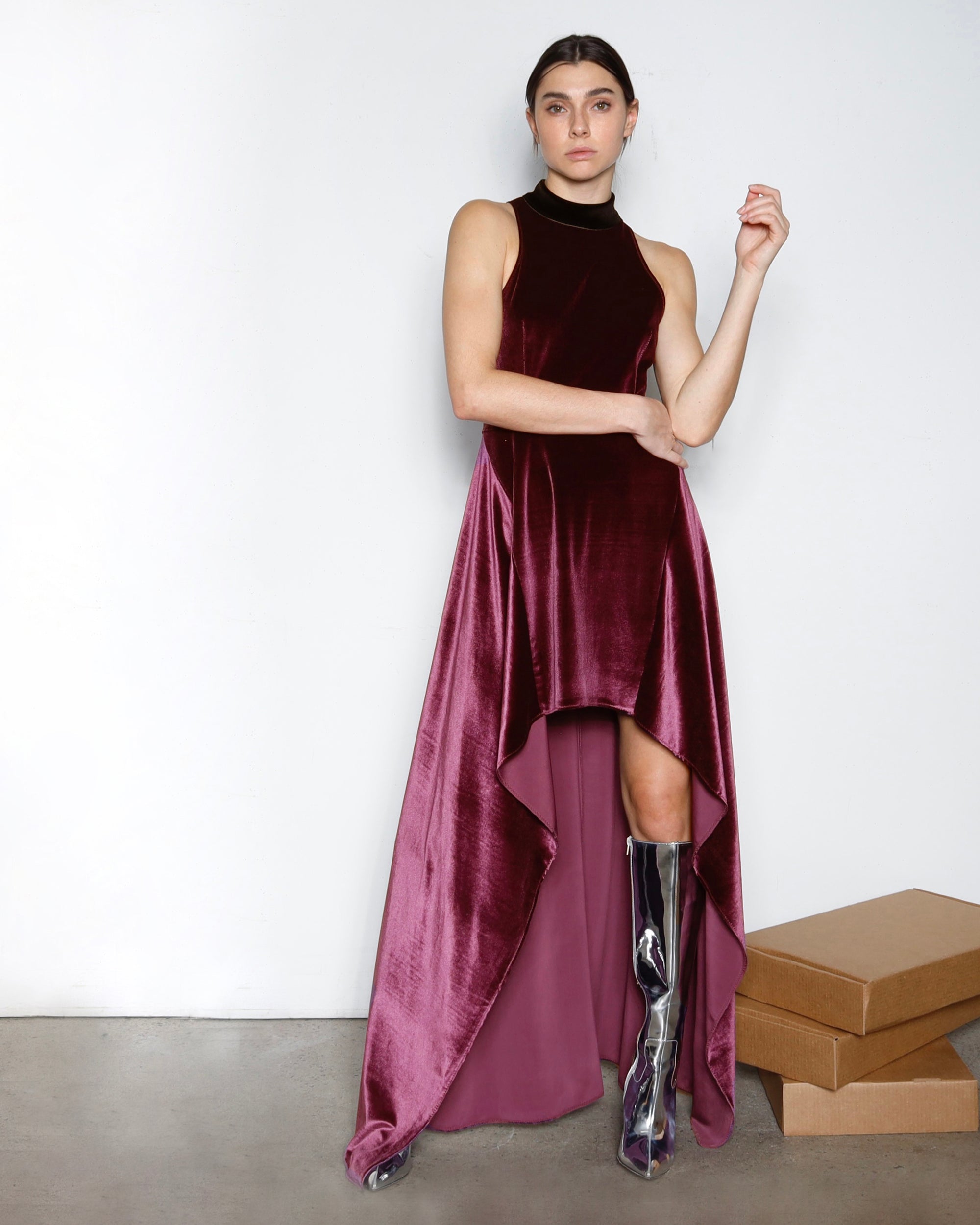 vintage st. pierre silk dress Pierre Cardin - Evening dress - French