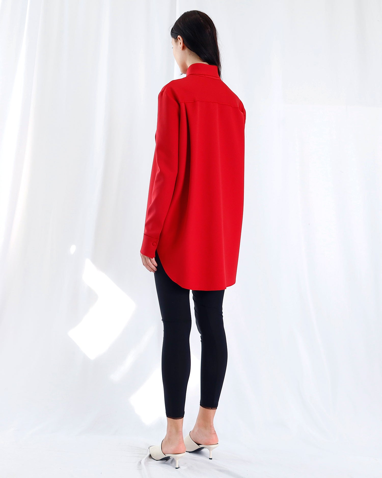 Maison Marie Saint Pierre | Leggings | GEORGE | Black | Top | TILE | Red