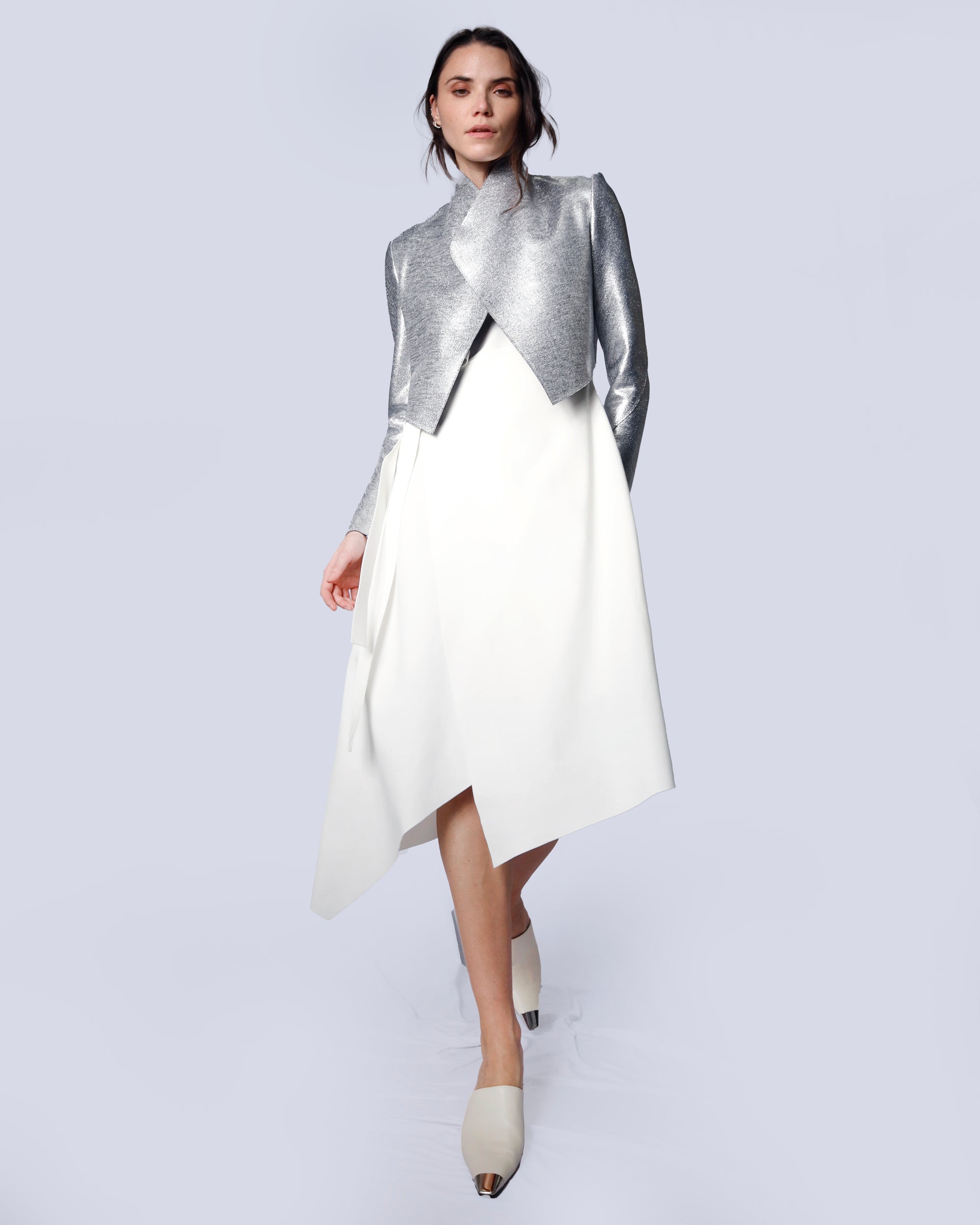 Maison Marie Saint Pierre | Jacket | JULIA | Silver | Black