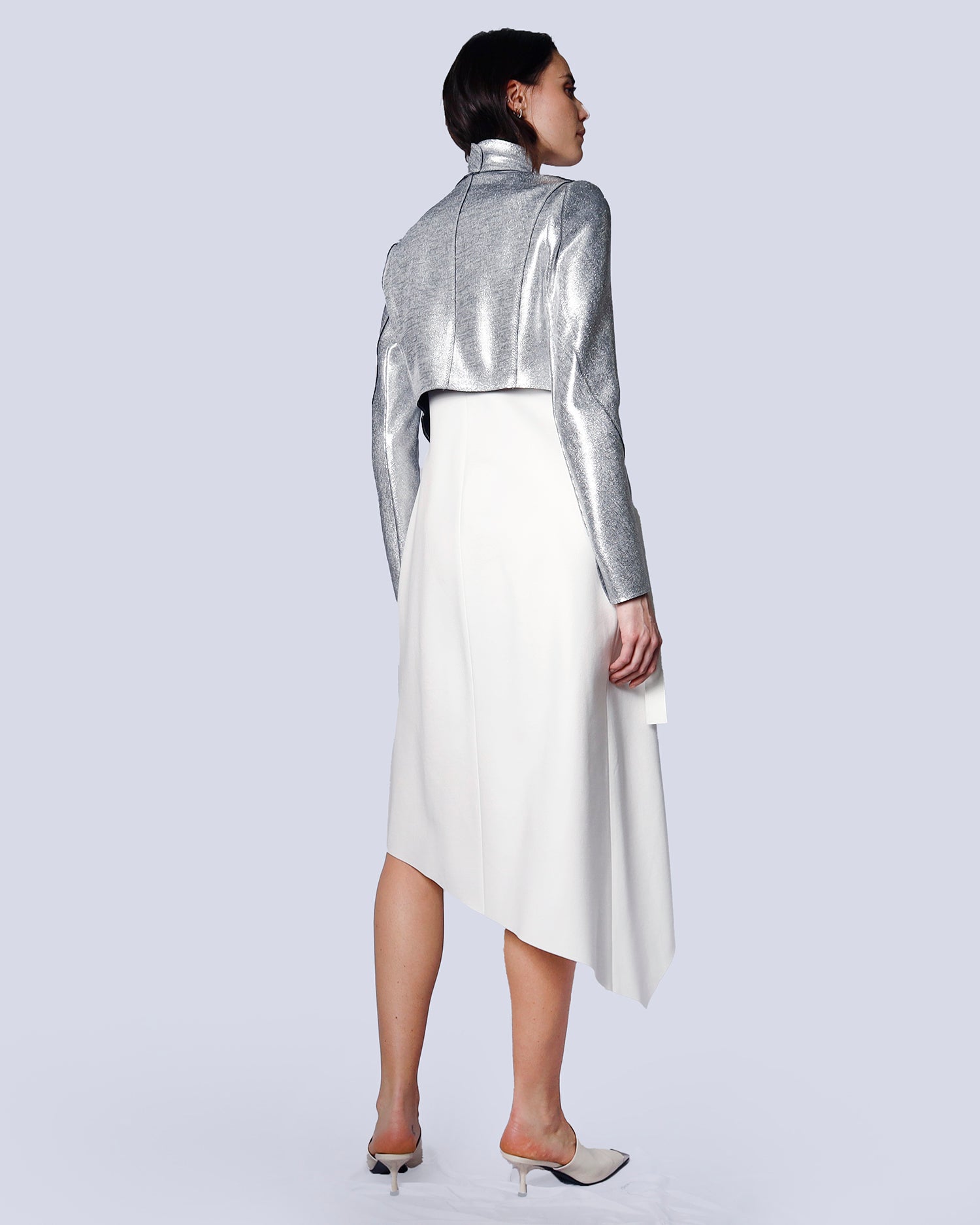 Maison Marie Saint Pierre | Jacket | JULIA | Silver | Black