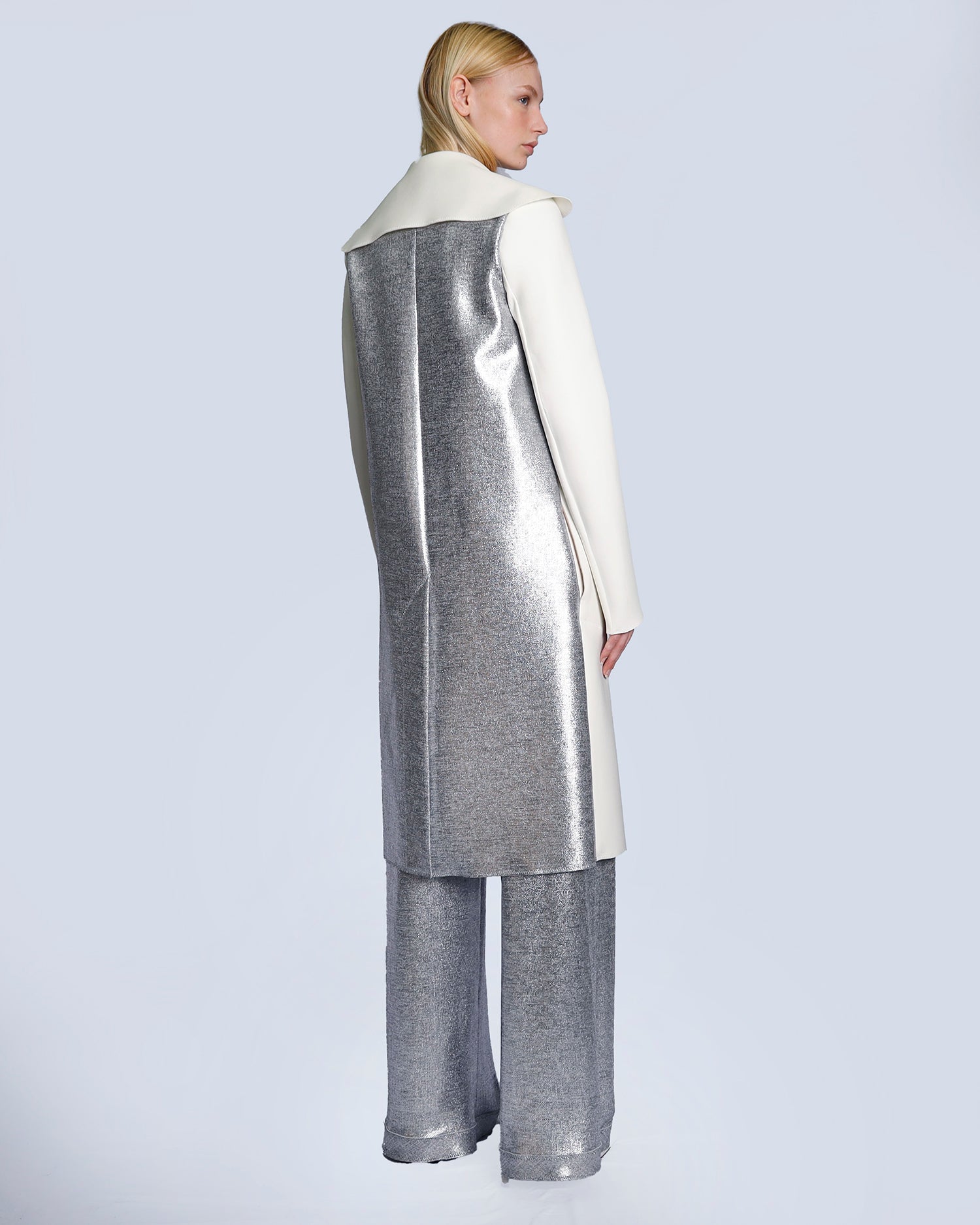  Maison Marie Saint Pierre | Coat | JOLENE | White | Silver