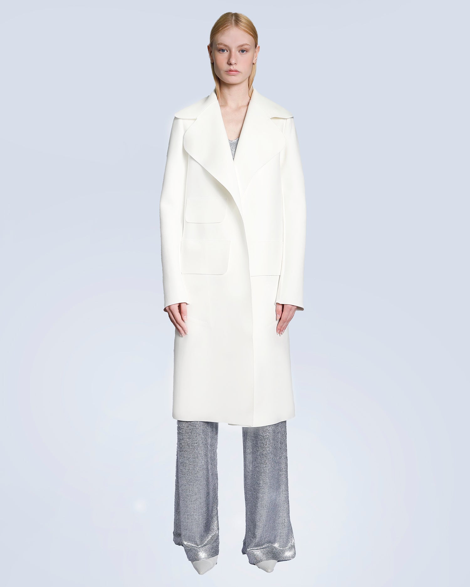  Maison Marie Saint Pierre | Coat | JOLENE | White | Silver