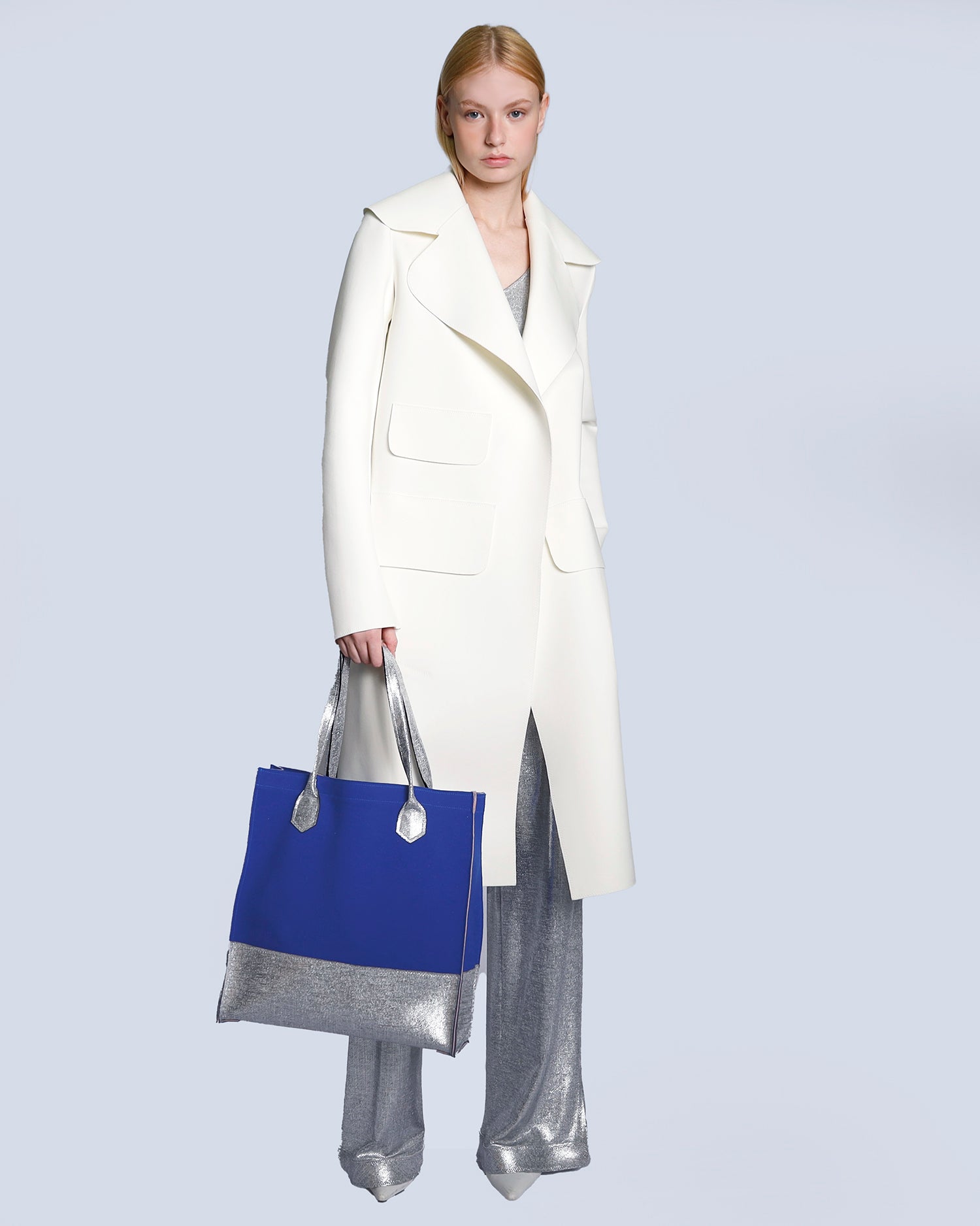  Maison Marie Saint Pierre | Coat | JOLENE | White | Silver