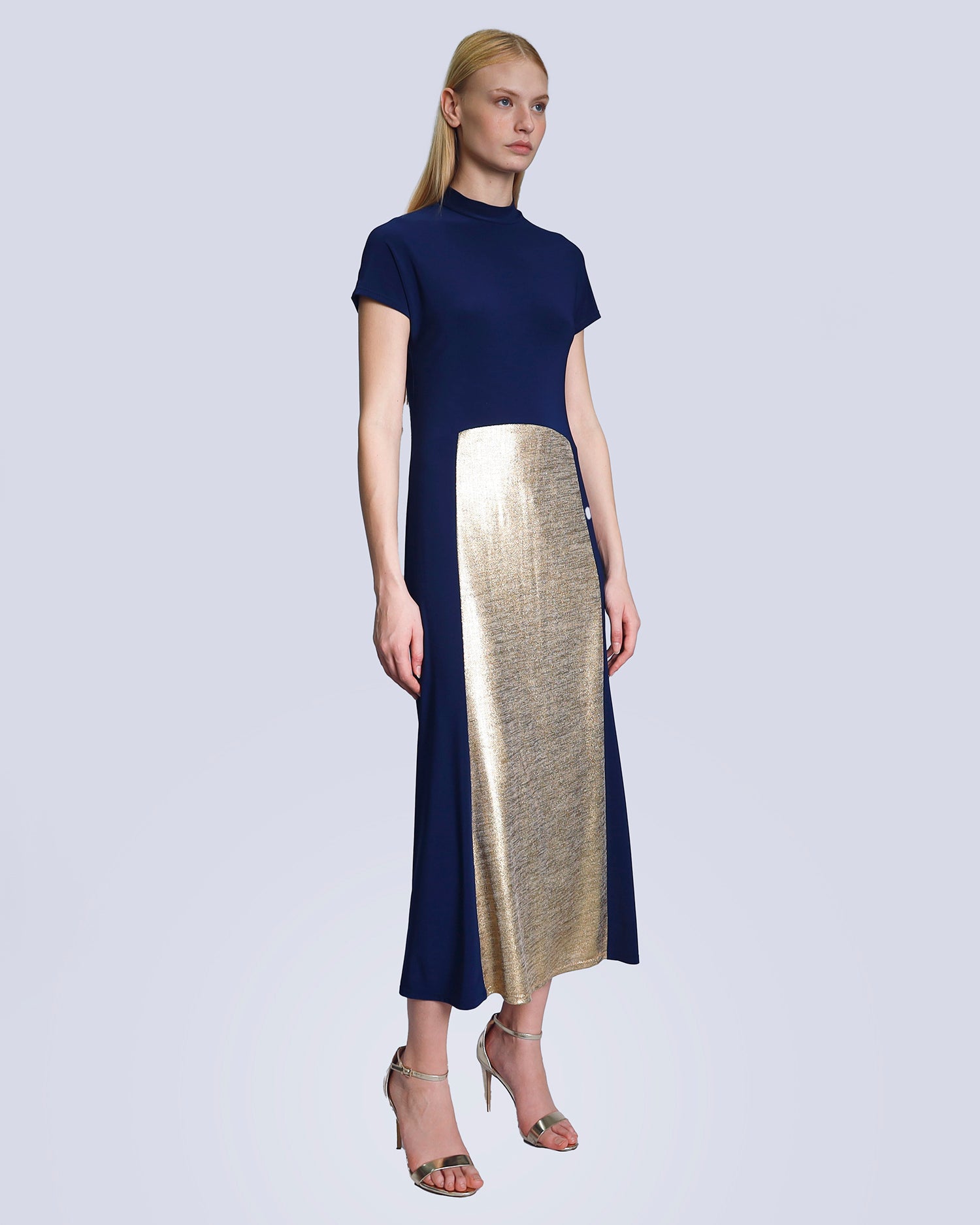 Maison Marie Saint Pierre | Dress | JAMINI | Navy | Gold