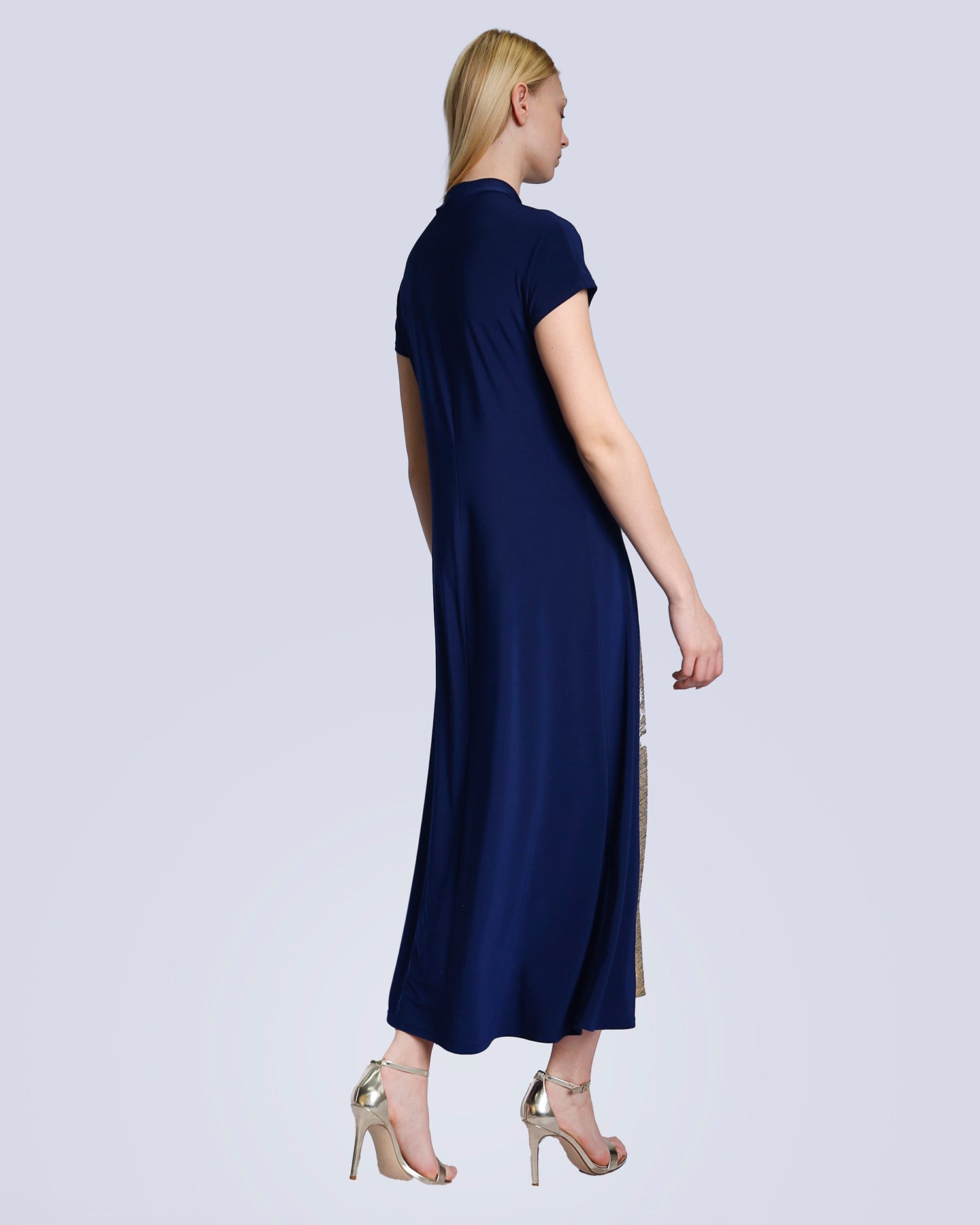 Maison Marie Saint Pierre | Dress | JAMINI | Navy | Gold