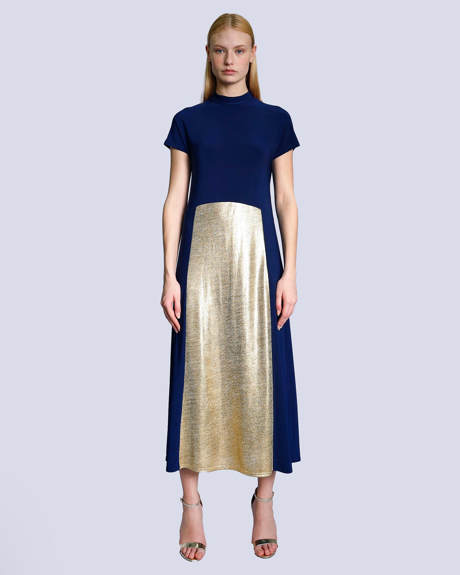 Maison Marie Saint Pierre | Dress | JAMINI | Navy | Gold