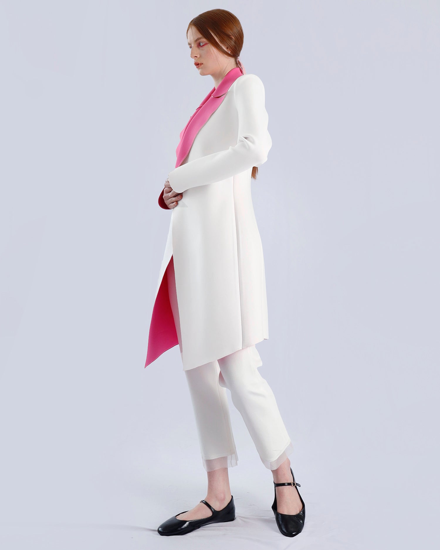 Maison Marie Saint Pierre | Coat | OCTO | White | Pink