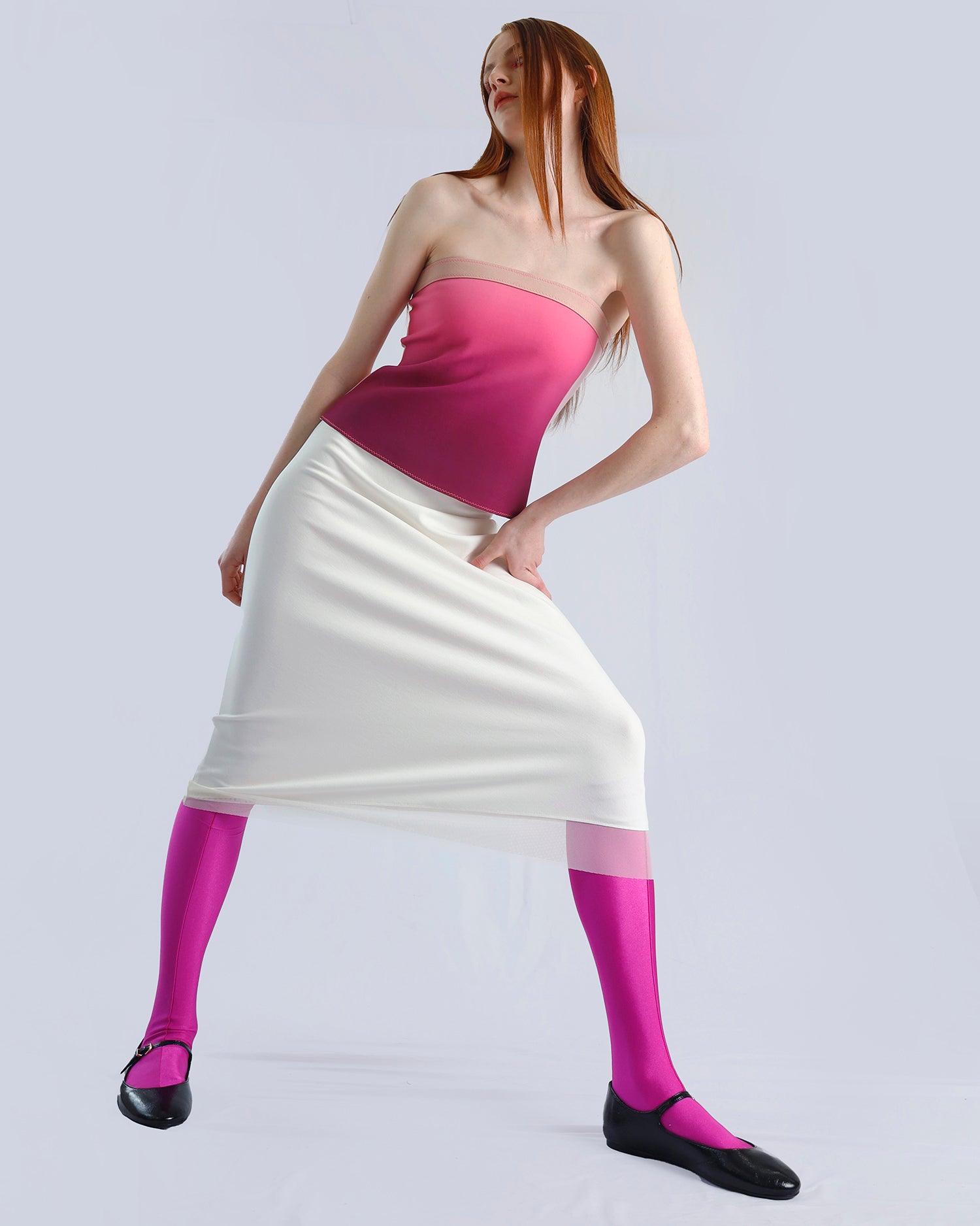 Maison Marie Saint PIerre | Top | OSMARA | Ombre Rose | Skirt | ARCHY2 | White
