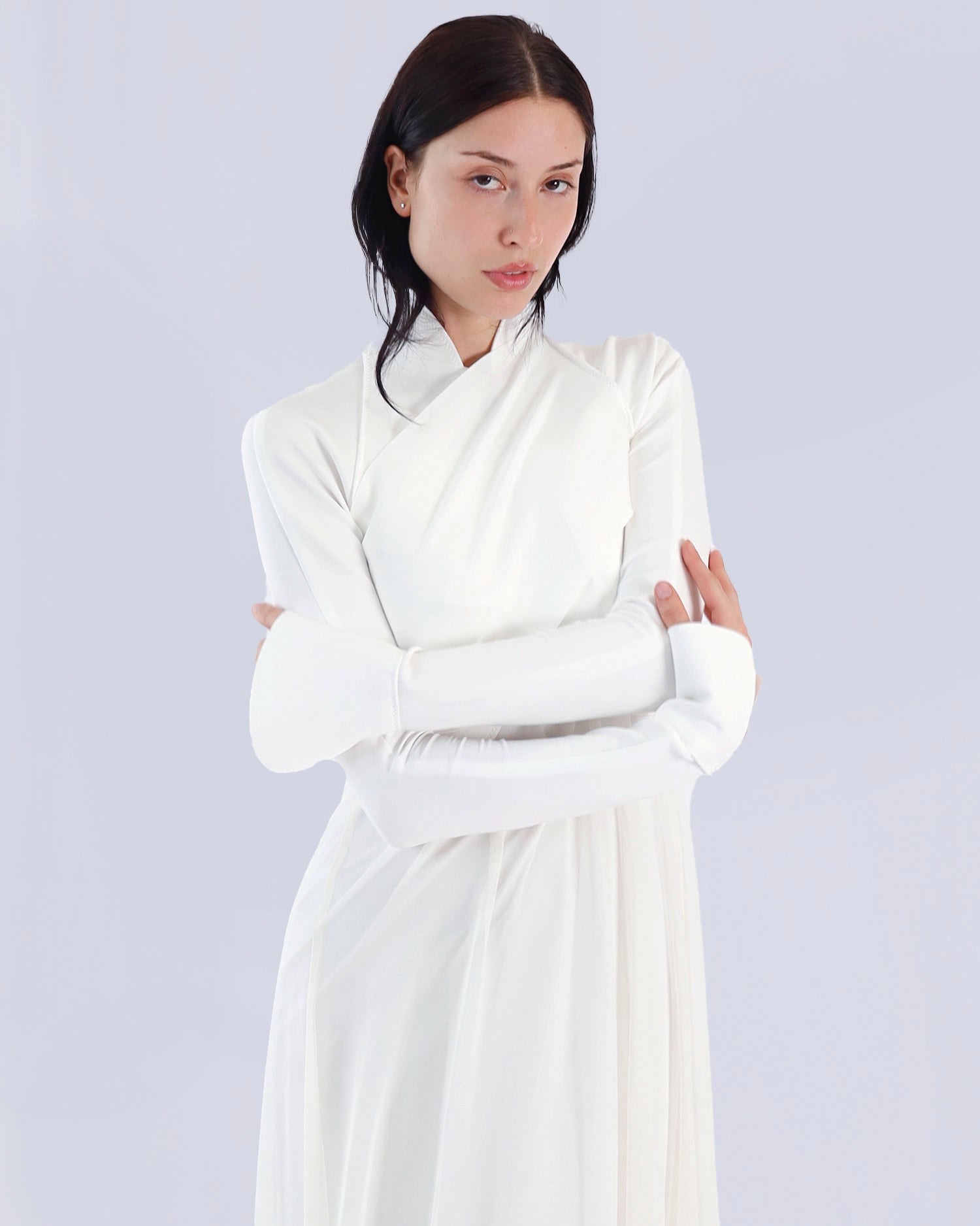 Maison Marie Saint Pierre | Dress | ROMANO | White | Jacket | LYLE | White