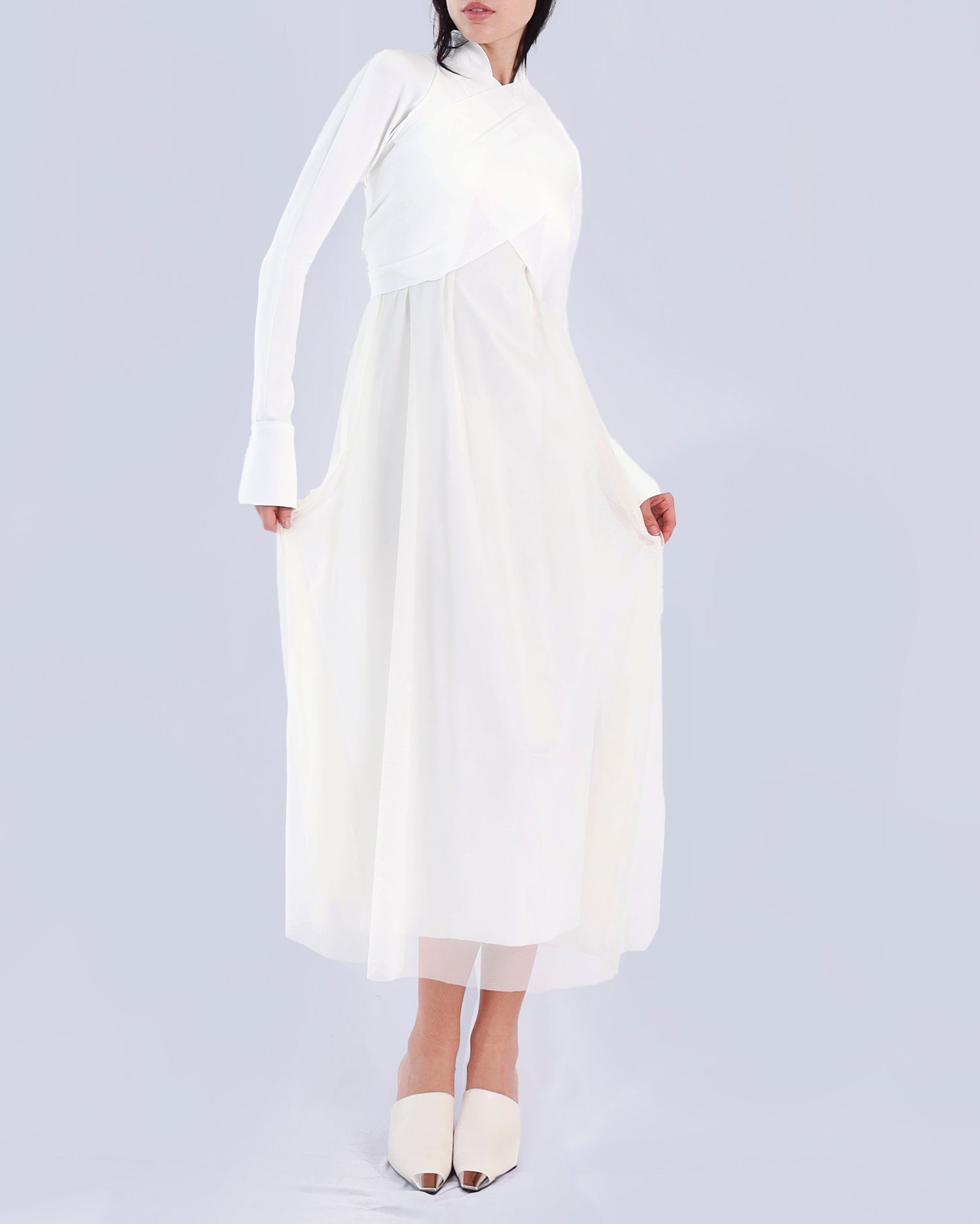 Maison Marie Saint Pierre | Dress | ROMANO | White | Jacket | LYLE | White