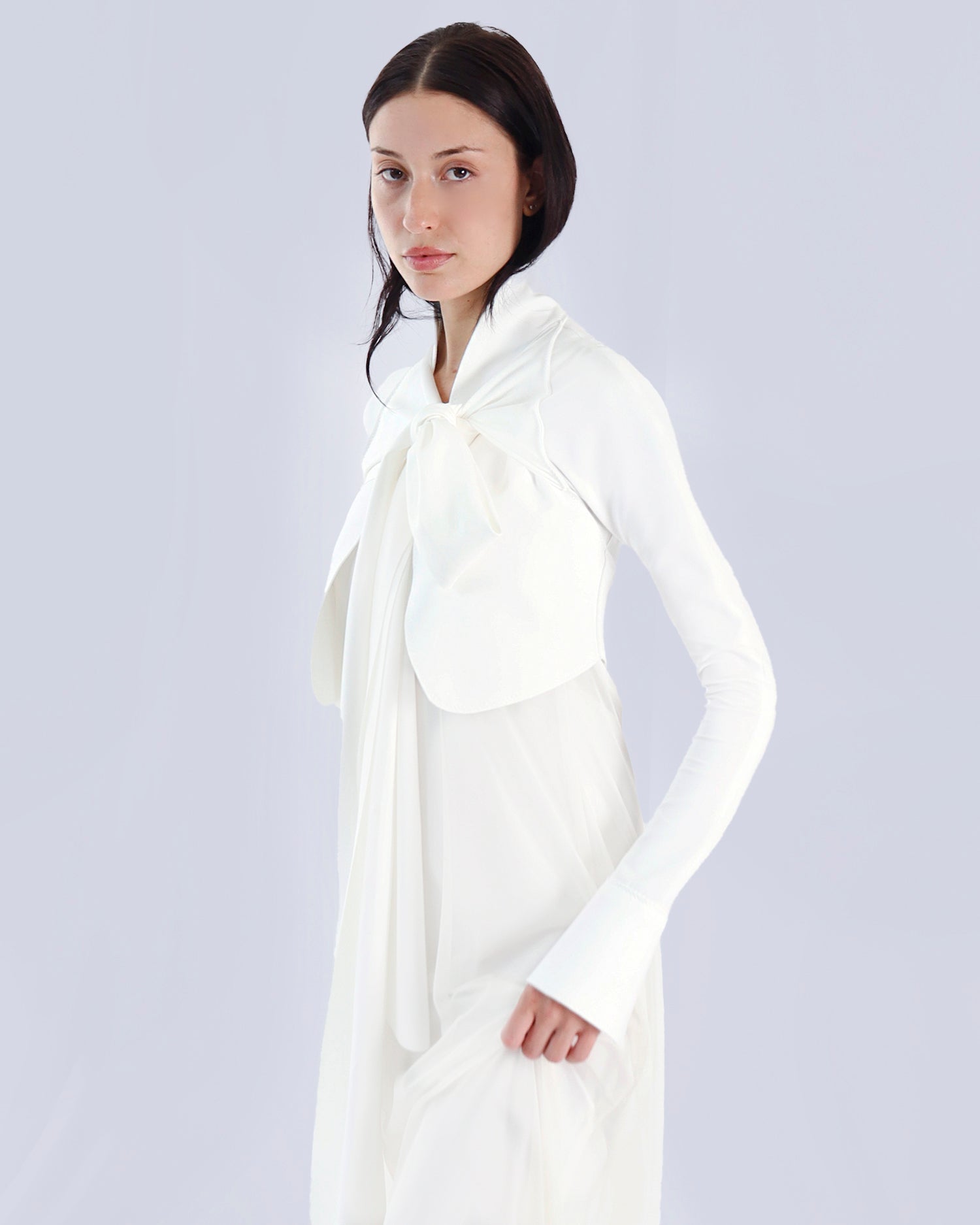 Maison Marie Saint Pierre | Dress | ROMANO | White | Jacket | LYLE | White