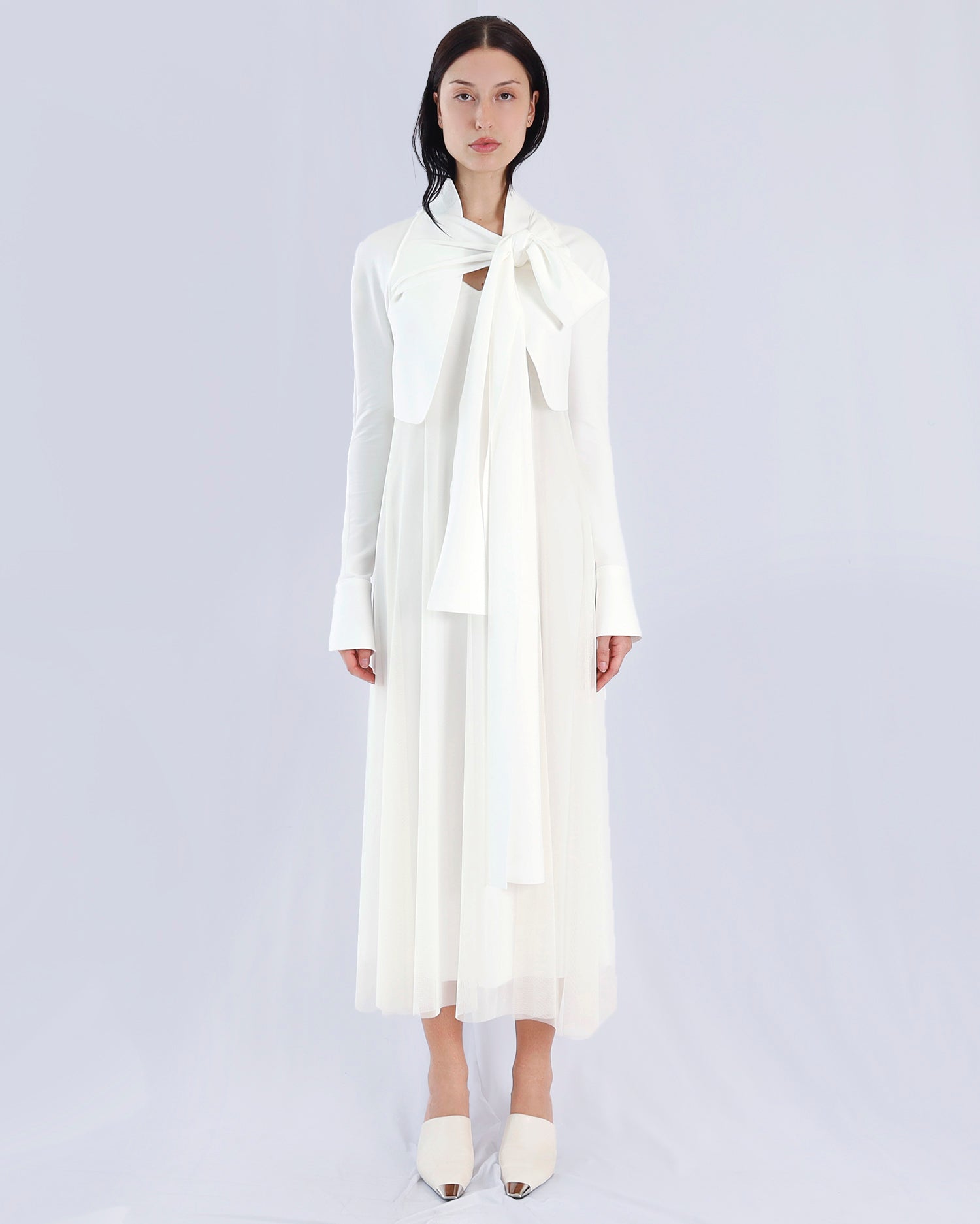 Maison Marie Saint Pierre | Dress | ROMANO | White | Jacket | LYLE | White