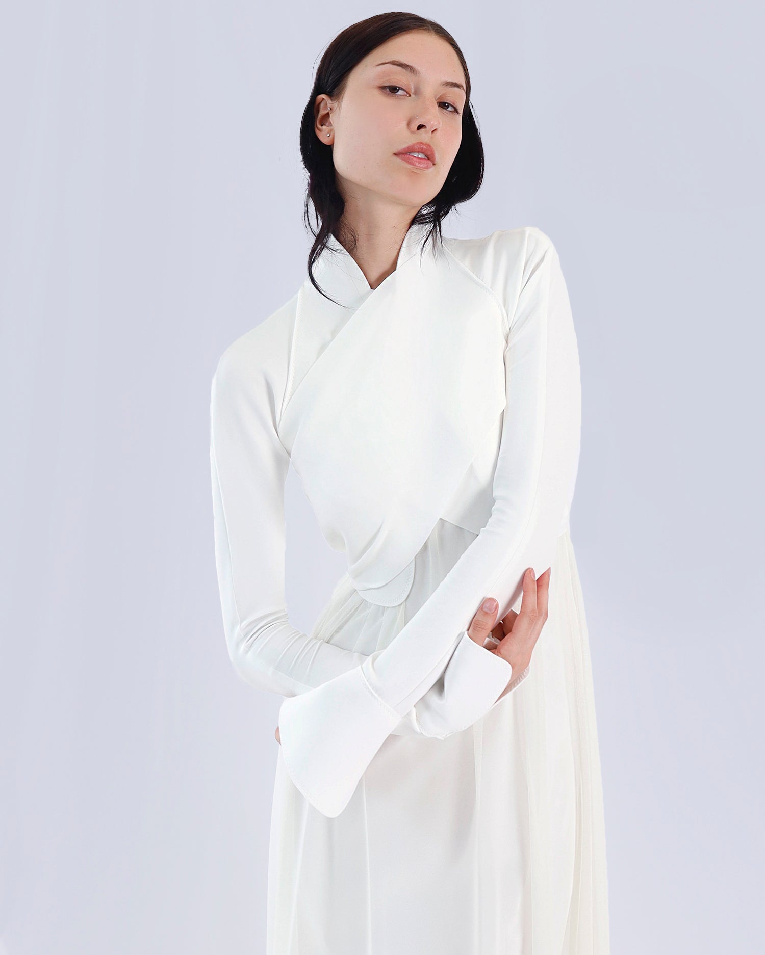 Maison Marie Saint Pierre | Dress | ROMANO | White | Jacket | LYLE | White