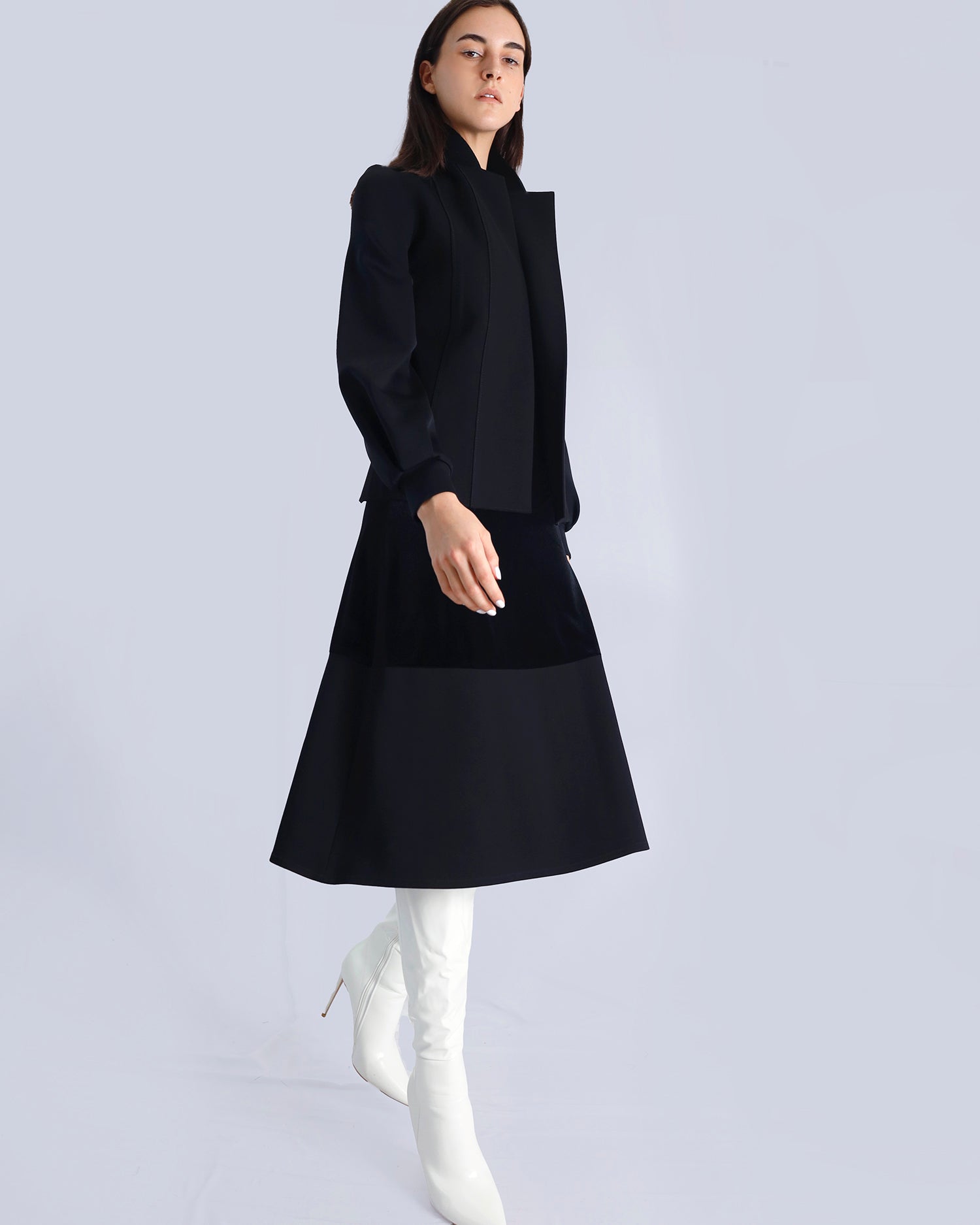 Maison Marie Saint Pierre | Jacket | MONARA3 | Black | Dress | MALOURAME | Midnight