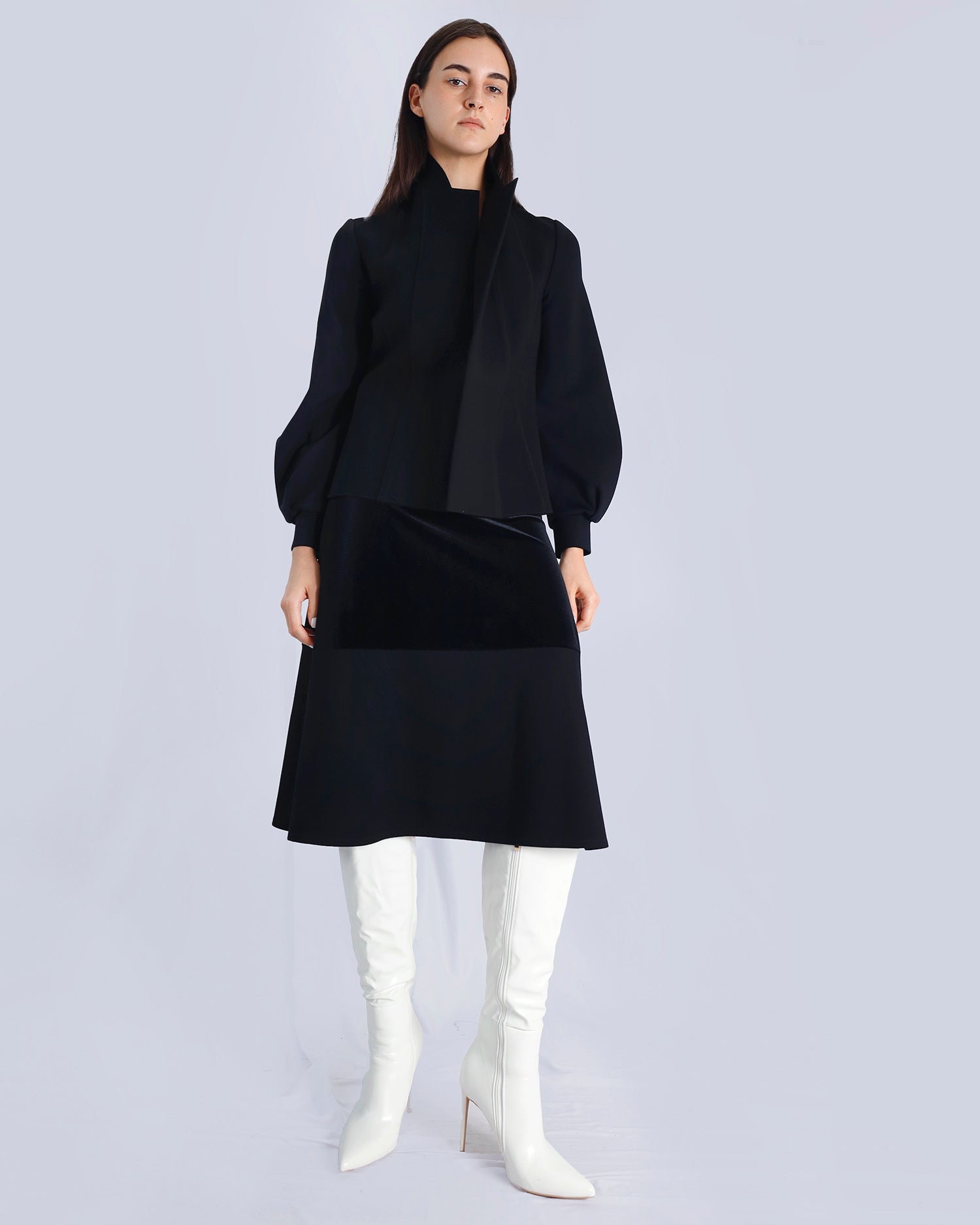 Maison Marie Saint Pierre | Jacket | MONARA3 | Black | Dress | MALOURAME | Midnight