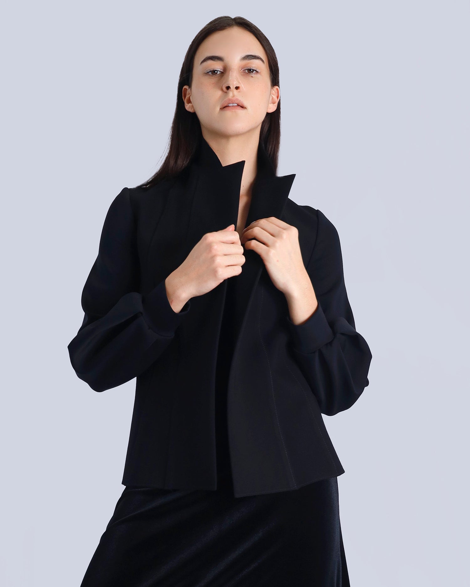 Maison Marie Saint Pierre | Jacket | MONARA3 | Black | Dress | MALOURAME | Midnight
