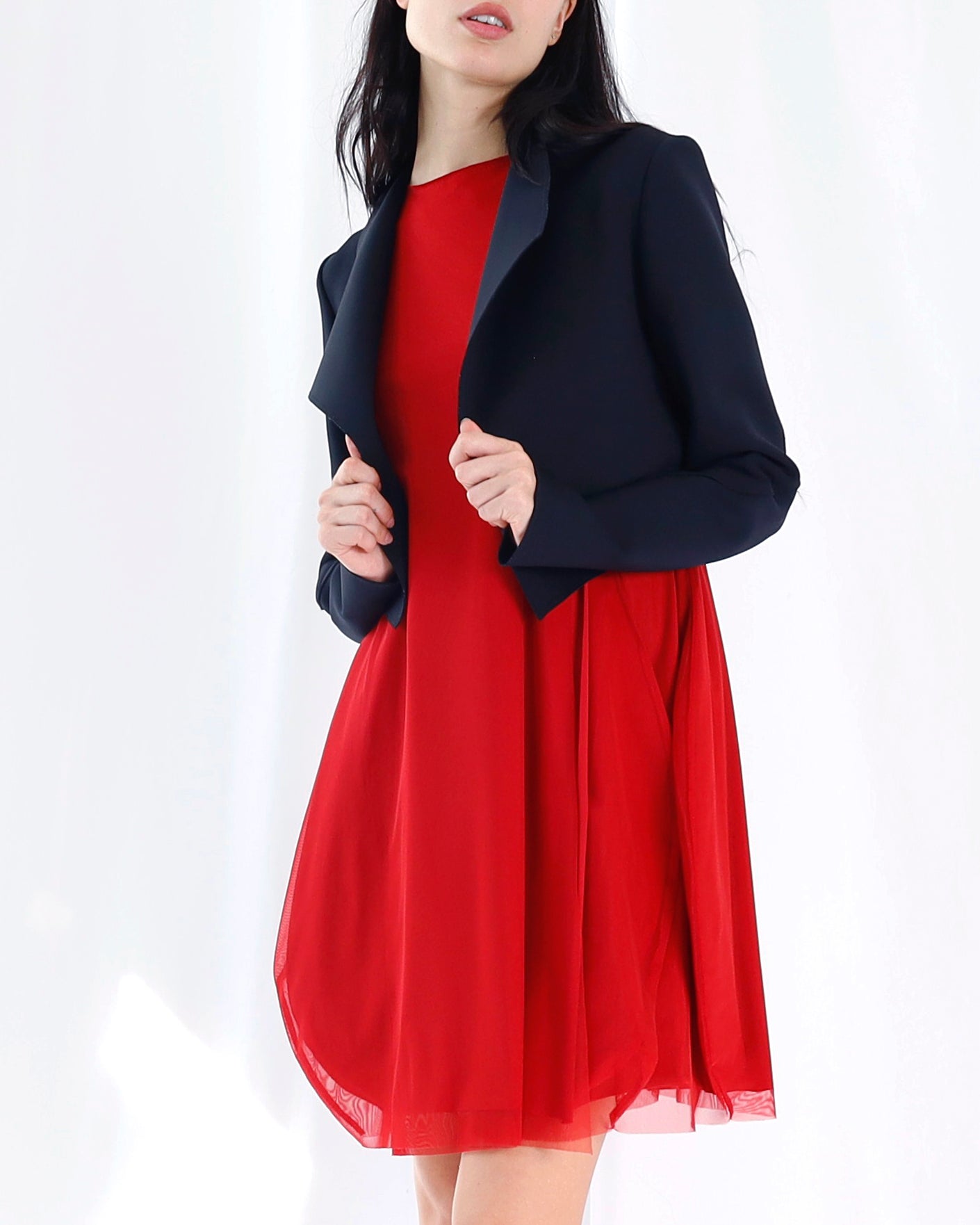 Maison Marie Saint Pierre | Dress | VAIR2 | Red | Jacket | DARROIS | Black
