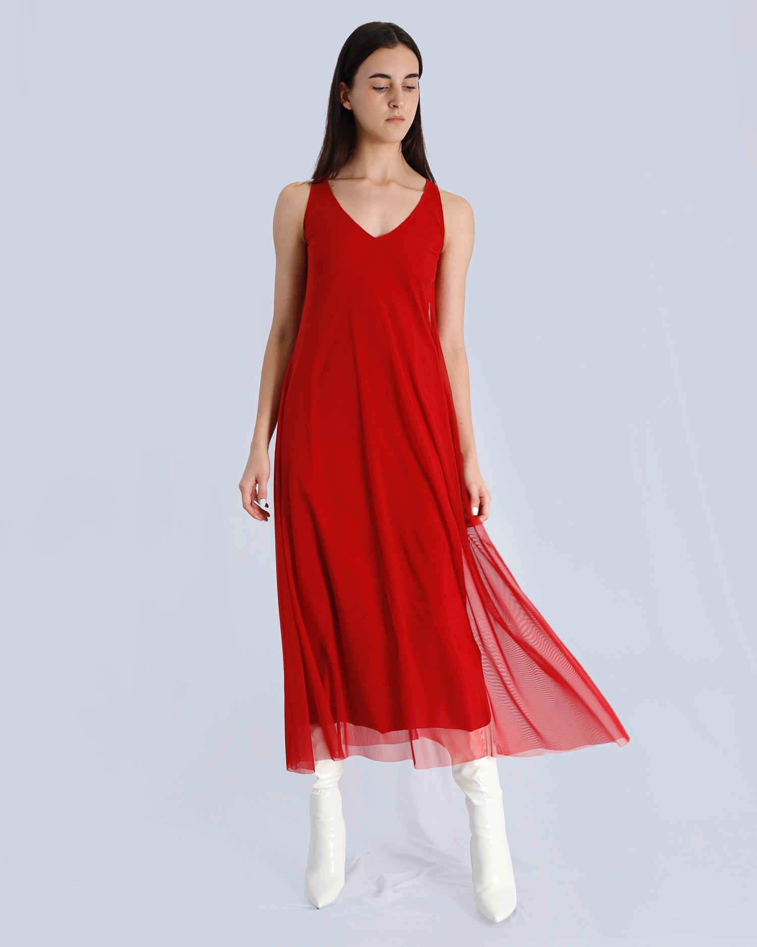 Maison Marie Saint Pierre | Dress | ROMANO | Red