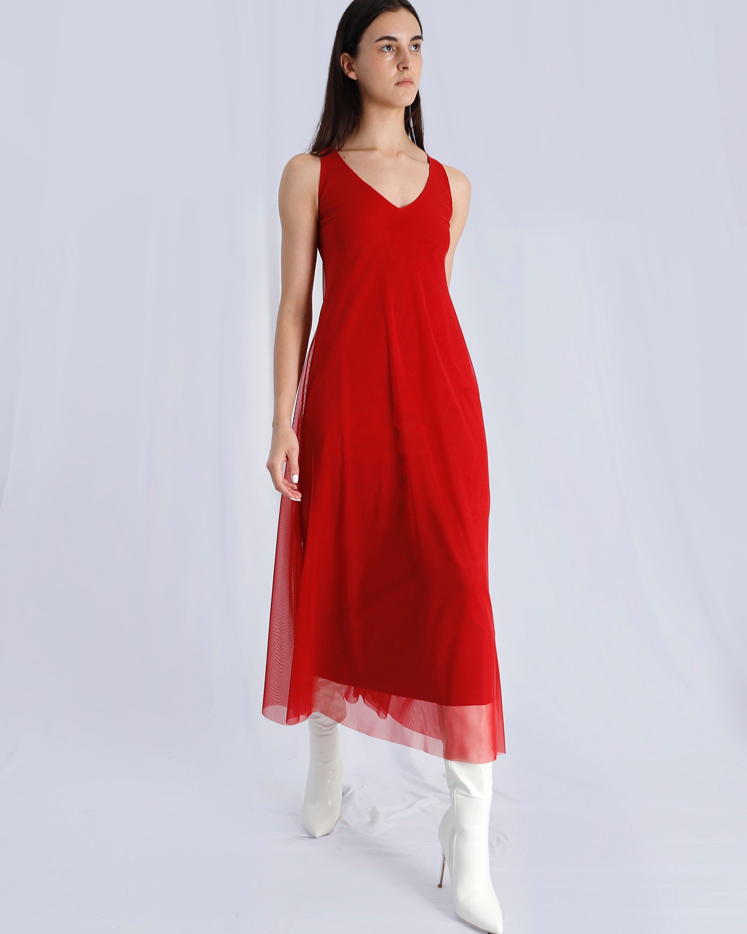 Maison Marie Saint Pierre | Dress | ROMANO | Red