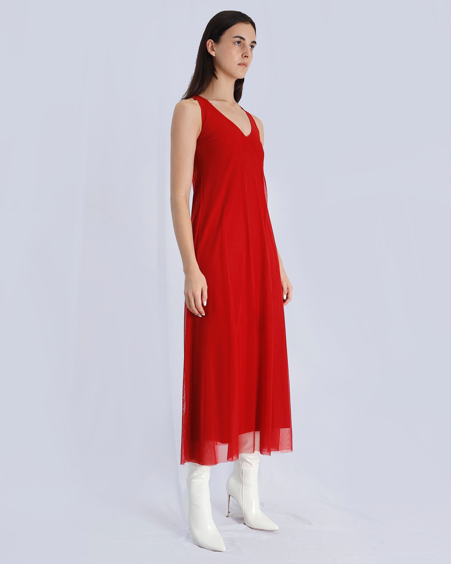 Maison Marie Saint Pierre | Dress | ROMANO | Red