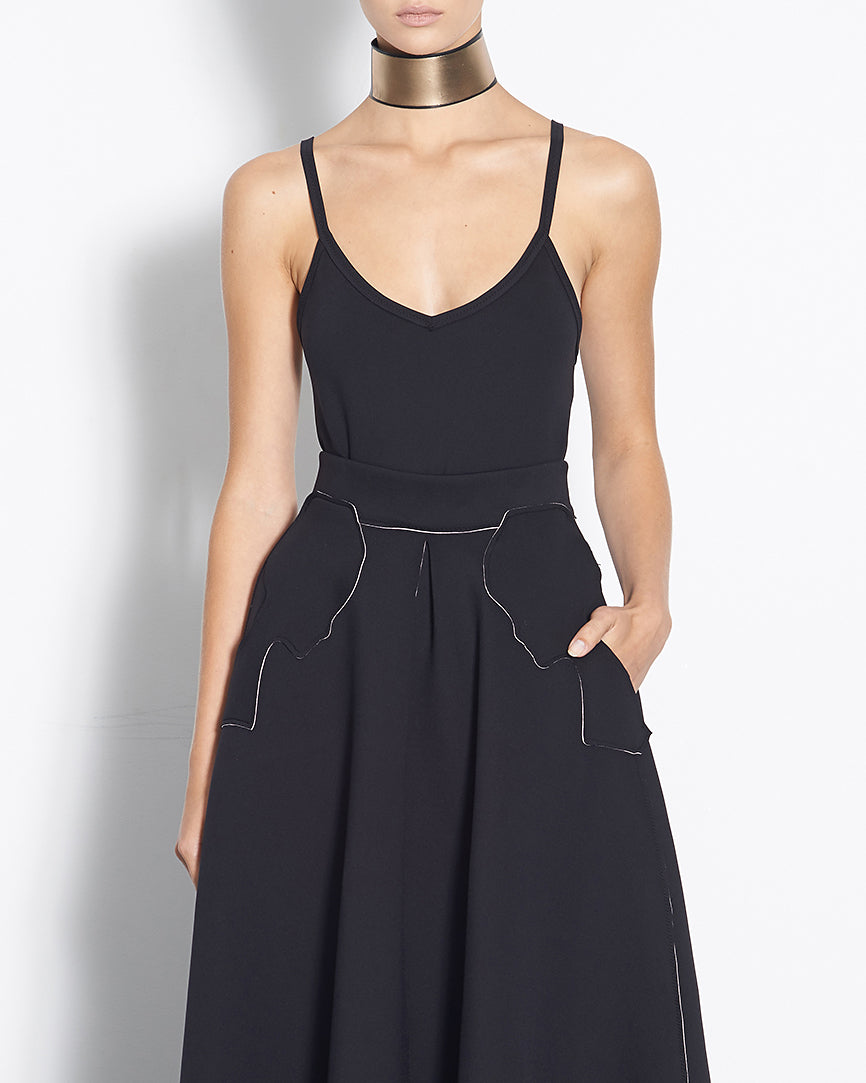 Necklace HOOPER | Black/Rose Gold