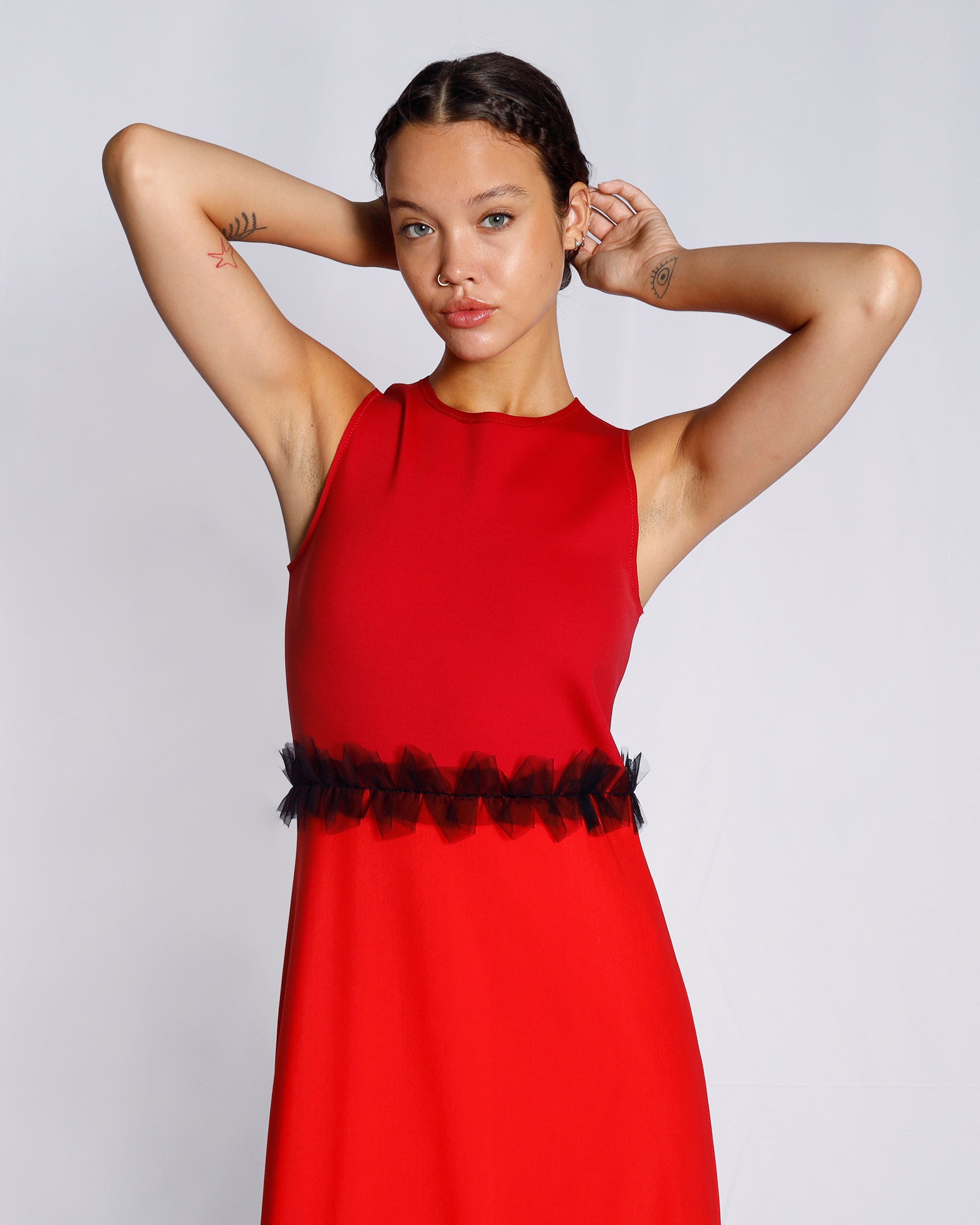 Maison Marie Saint Pierre | Dress | EMORY | Ruby | Red | Black