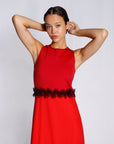 Maison Marie Saint Pierre | Dress | EMORY | Ruby | Red | Black
