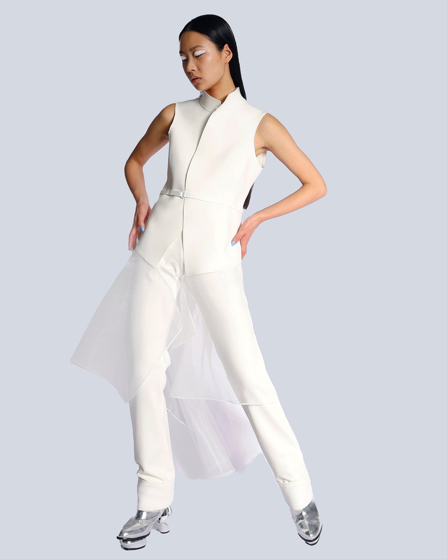 Maison Marie Saint Pierre | Jacket | ISAAC | White | Pants | ISHA2 | White