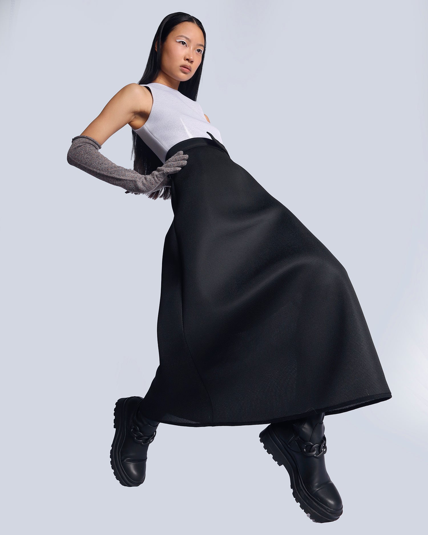 Maison Marie Saint Pierre | Dress | ISAYA | White | Black