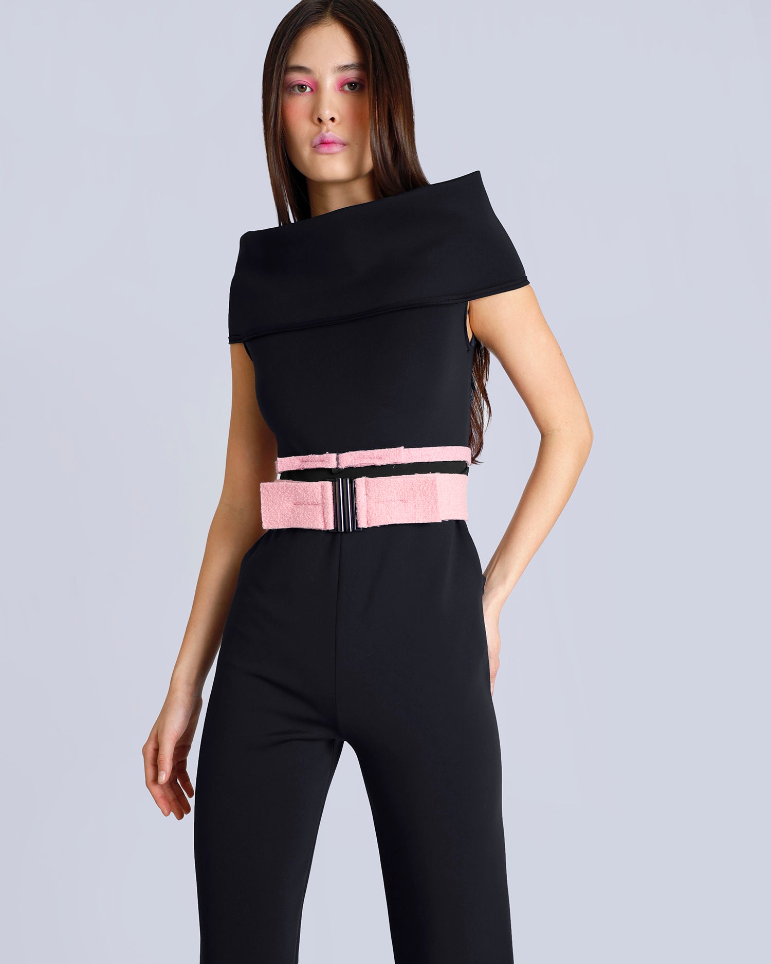 Maison Marie Saint Pierre | Jumpsuit | NYSA | Black | Belt | NASA | Pink Dolly | NABUKODO | Pink Dolly