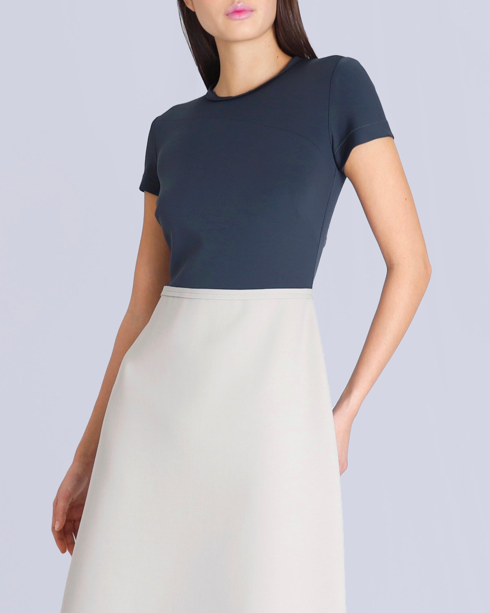 Maison Marie Saint PIerre | Dress | NOVA | Dark Charcoal | Fog