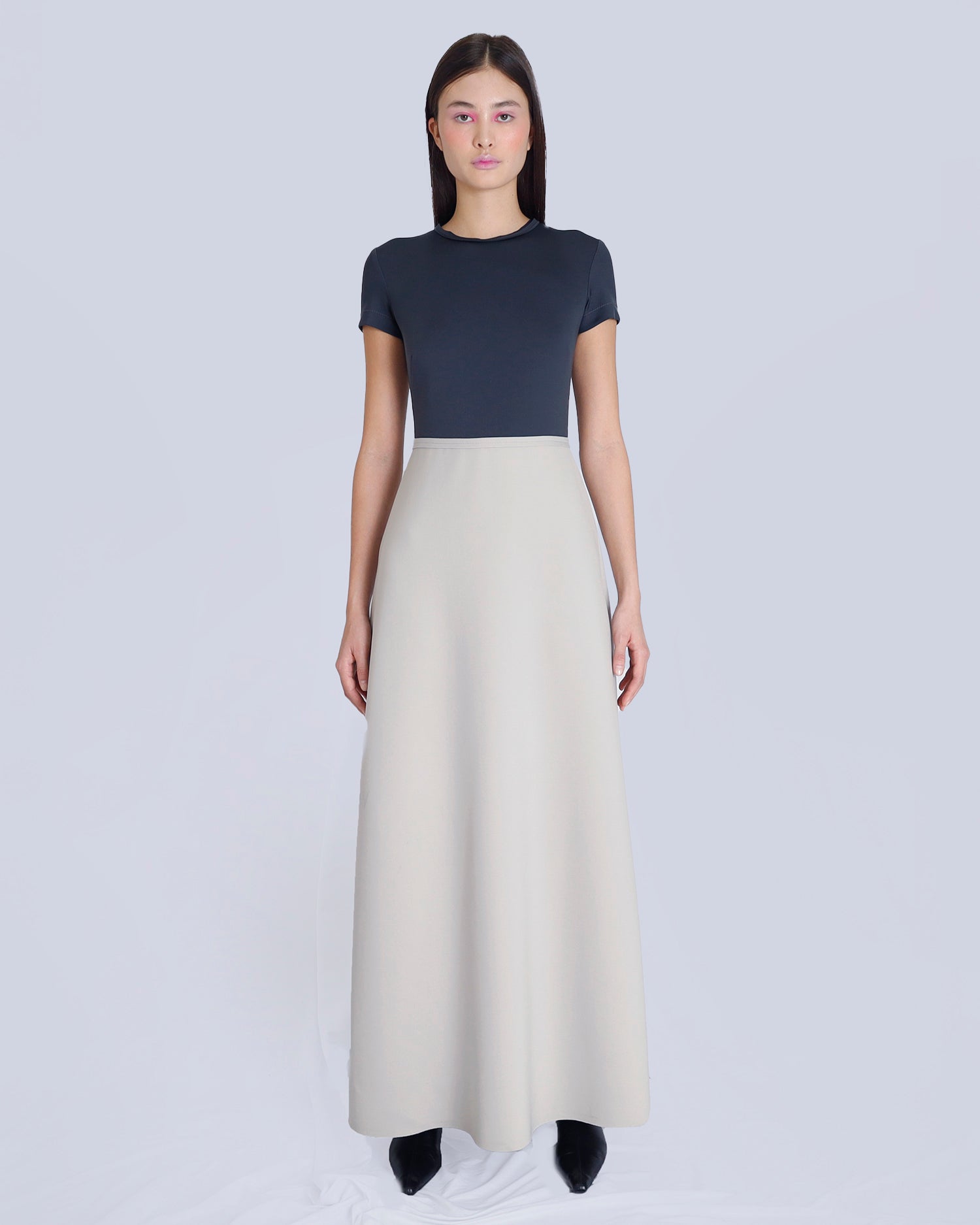 Maison Marie Saint PIerre | Dress | NOVA | Dark Charcoal | Fog