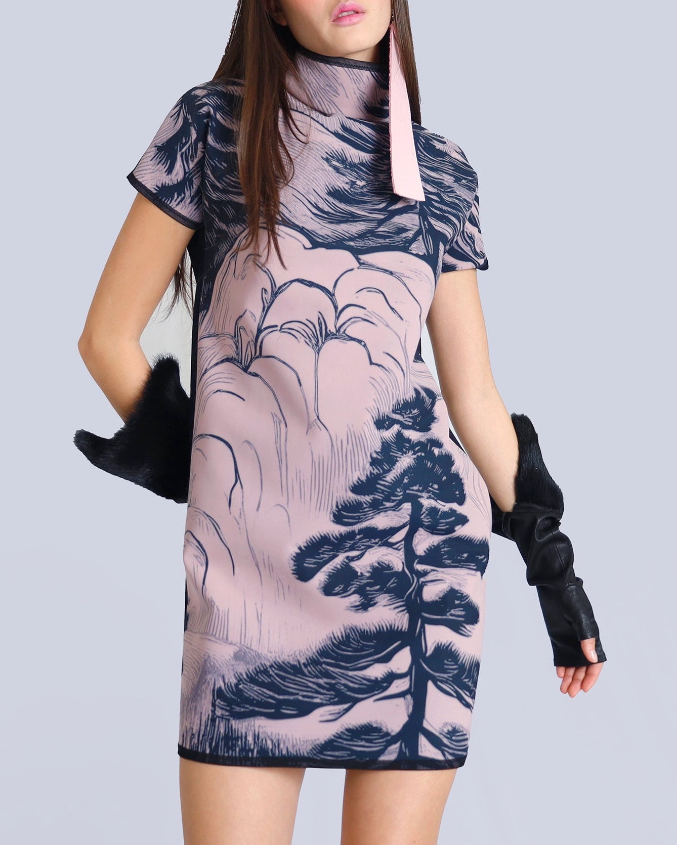 Maison Marie Saint Pierre | Dress | NATURE2 | Blossom Pine | Black