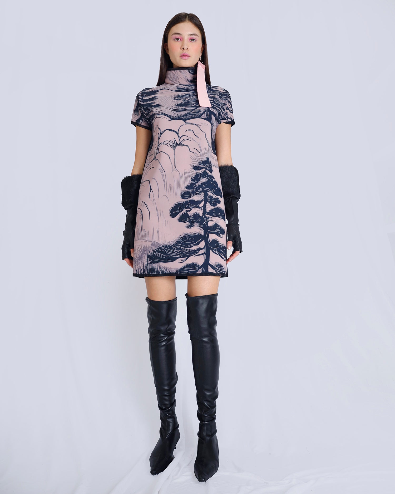 Maison Marie Saint Pierre | Dress | NATURE2 | Blossom Pine | Black