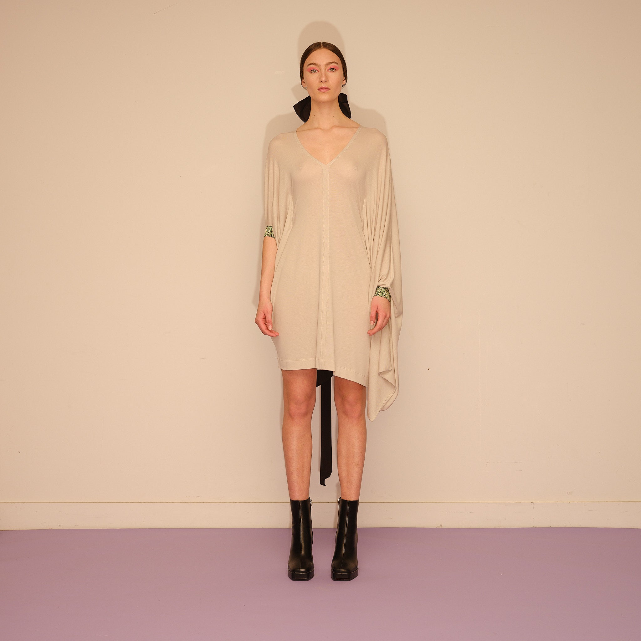 Dress YANNAEL | Bone | Maison Marie Saint Pierre