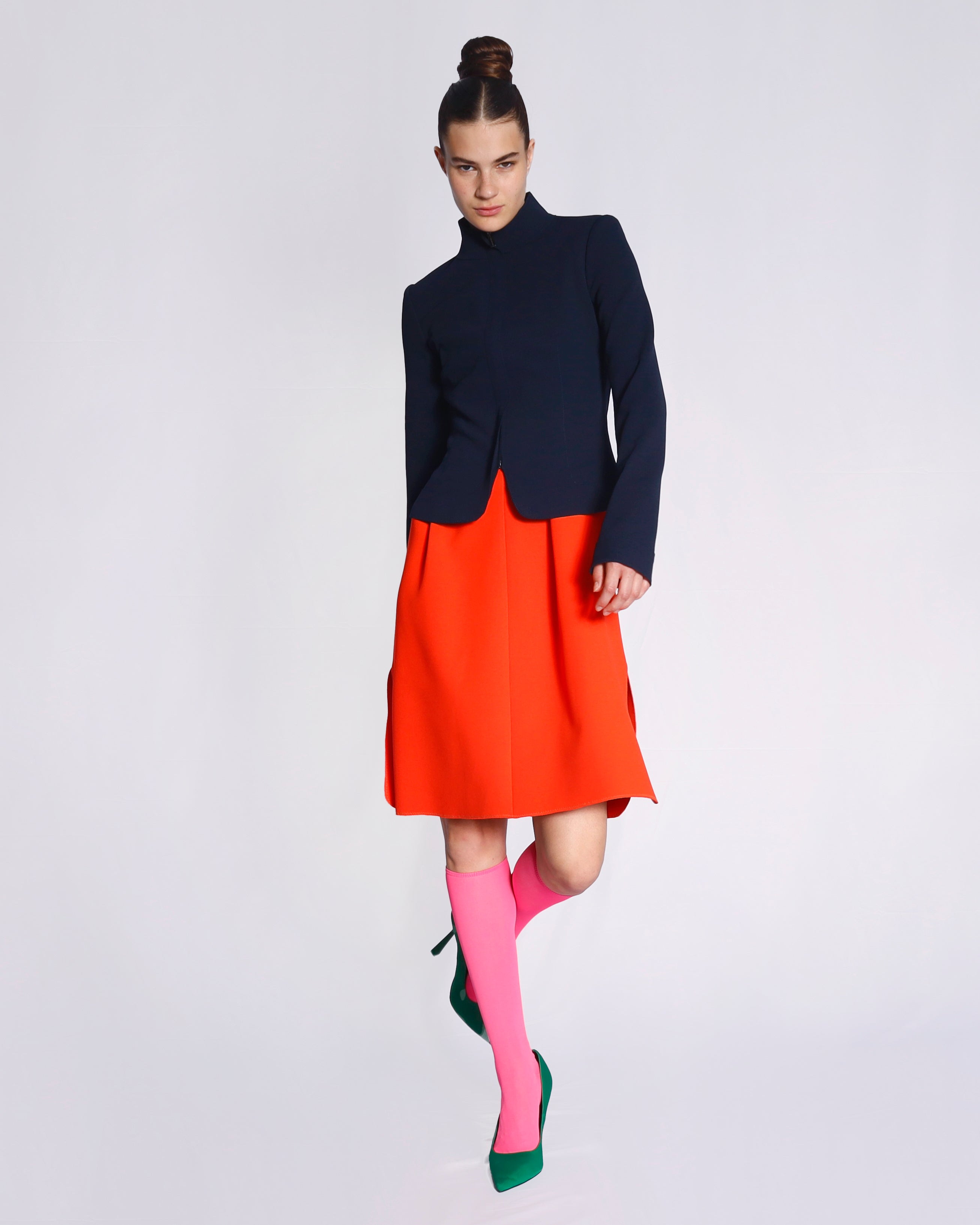 Maison Marie Saint Pierre | Dress | EPIFANIA | Orange | Pink Fluo