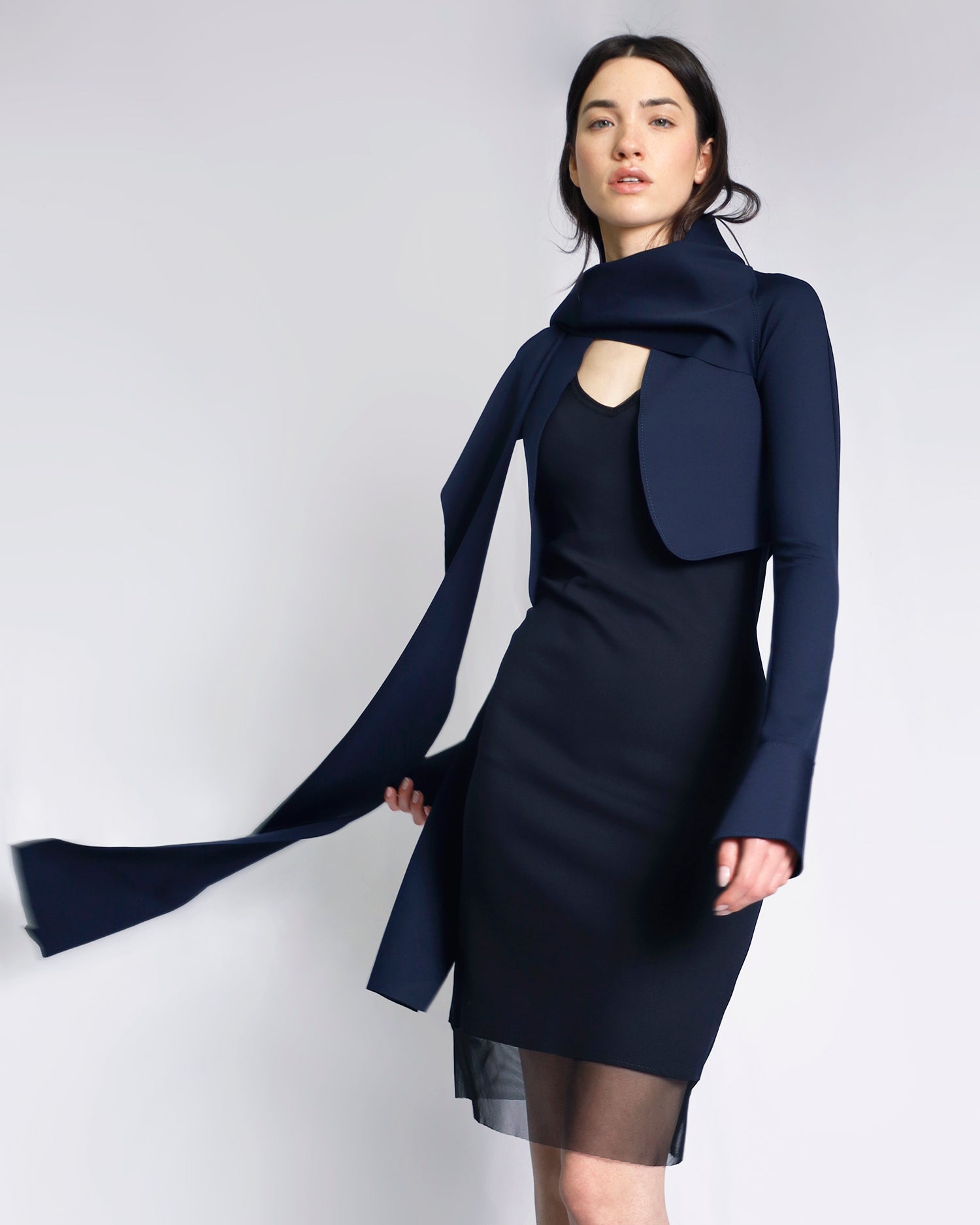 Maison Marie Saint Pierre | Dress | EDGAR | Black | Jacket | LYLE | Deep Blue