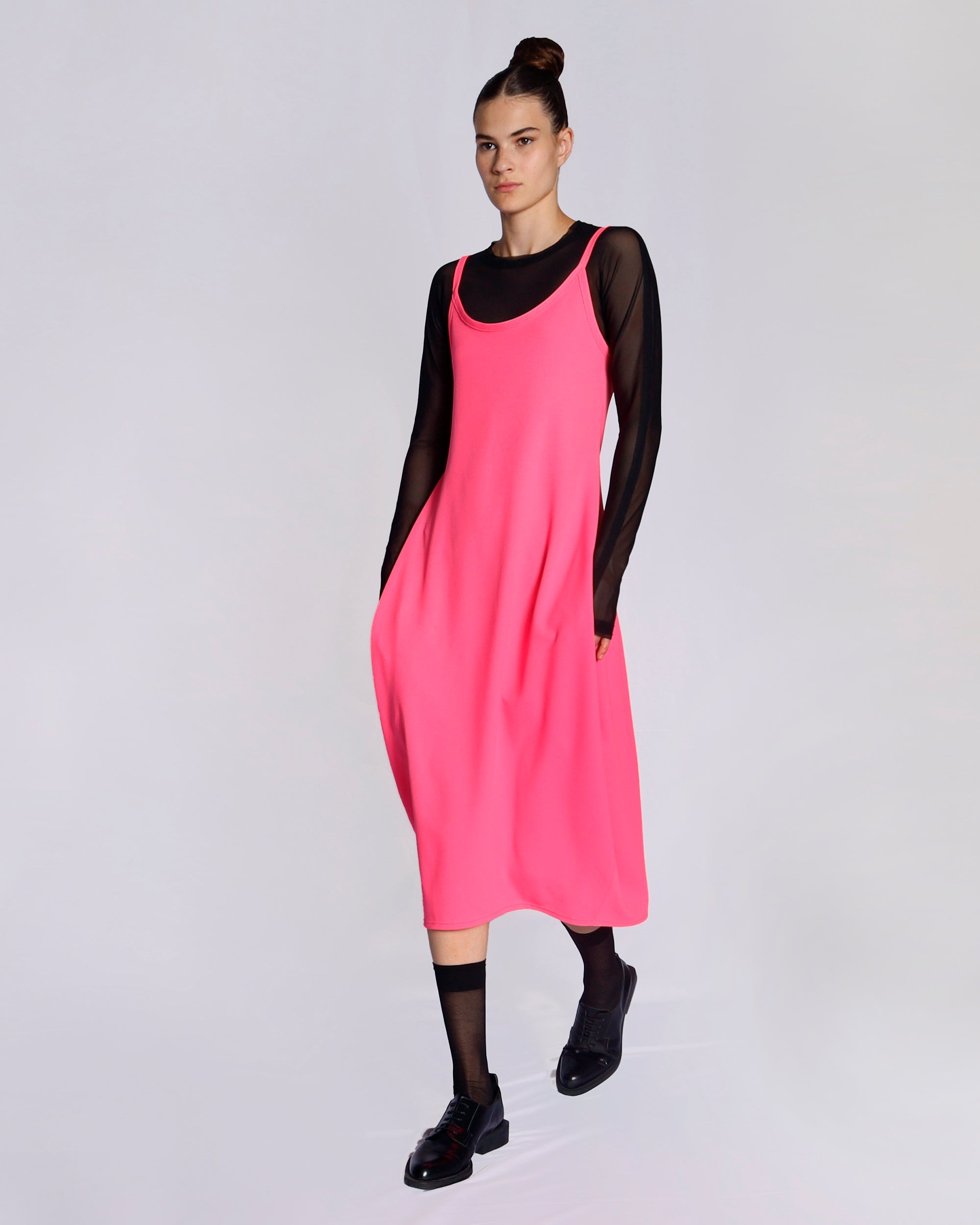 Maison Marie Saint Pierre | Dress | EAMON | Pink Fluo