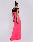 Maison Marie Saint Pierre | Dress | EPHREM | Pink Fluo | Black