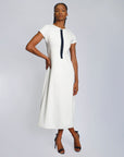 Maison Marie Saint Pierre | Dress | ERLAN | White | Navy